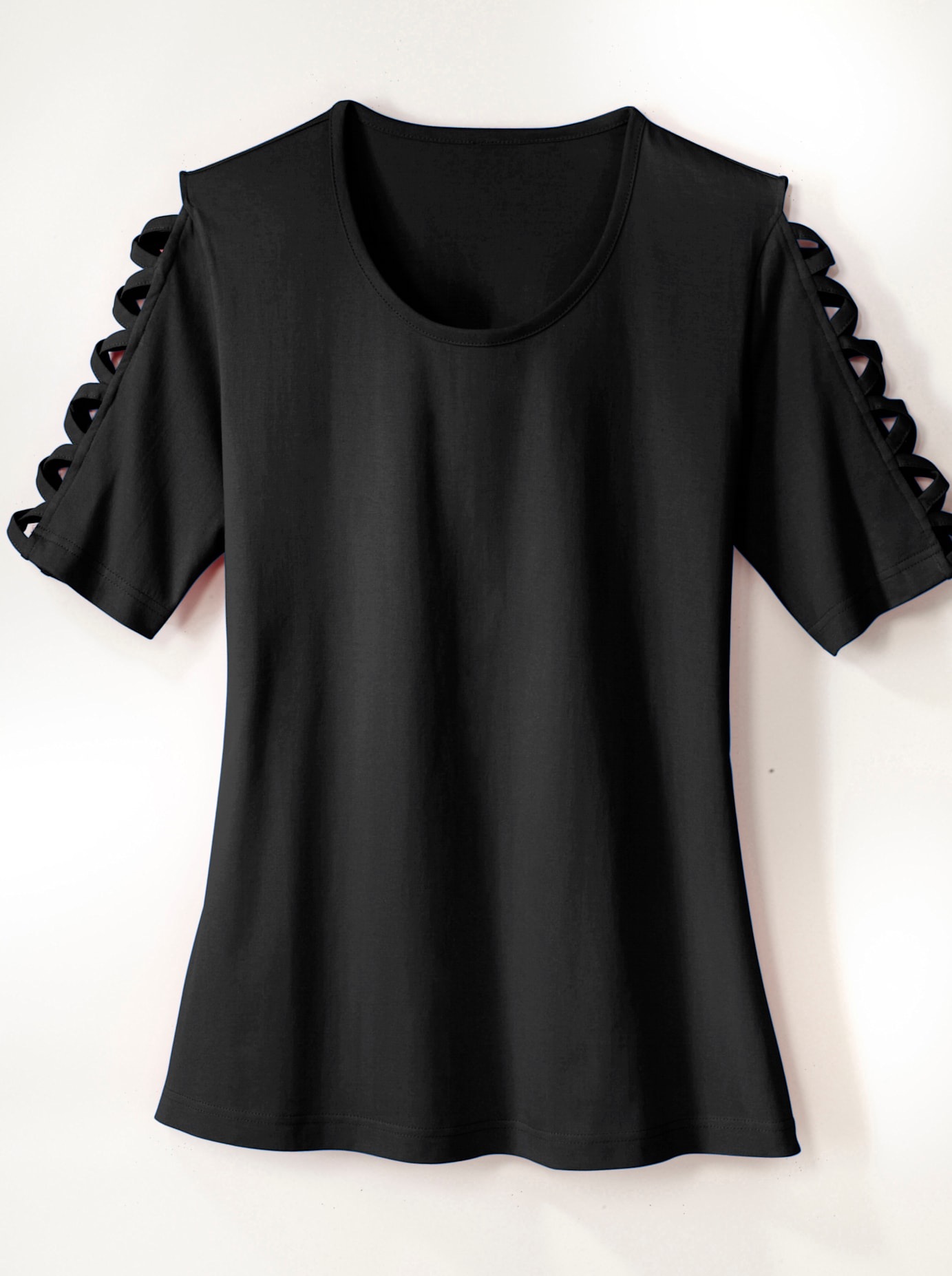 Classic Basics Women's Short Sleeve Shirt Black 38 2