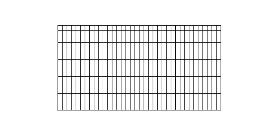 KRAUS Einstabmattenzaun »Dino-Trend-Z42«, anthrazit, 100 cm hoch, 5 Elemente für 10 m, 6 Pfosten
