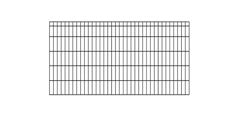 KRAUS Einstabmattenzaun »Dino-Trend-Z42«, anthrazit, 100 cm hoch, 5 Elemente für 10 m, 6 Pfosten