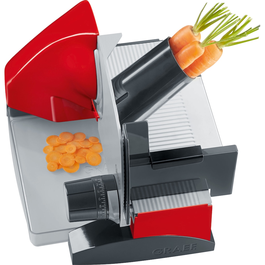 Graef Allesschneider »SlicedKitchen S 50003«, 170 W, inkl. Aufbewahrungsbox & MiniSlice-Aufsatz, rot