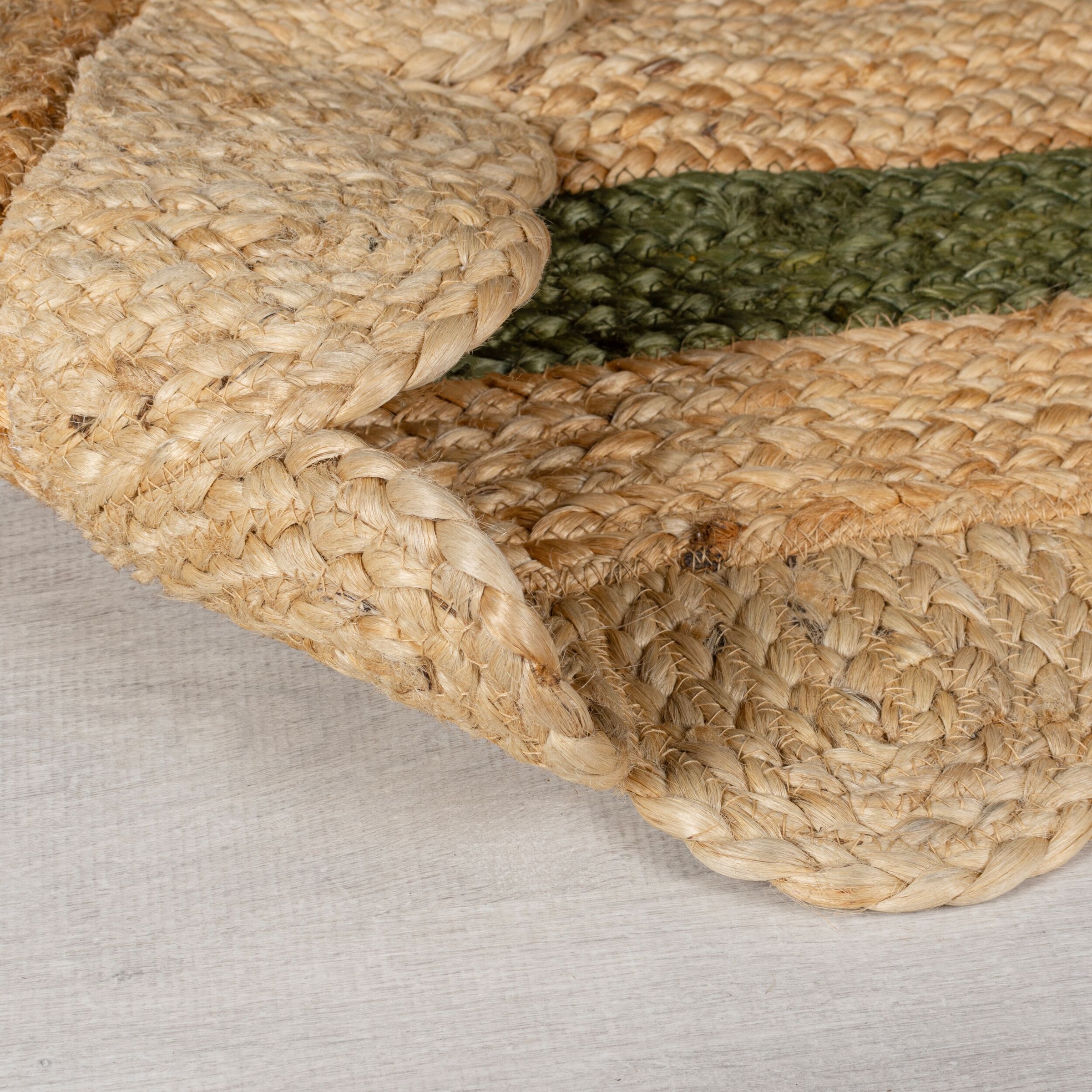 Thumbnail - FLAIR RUGS Teppich "Grace aus Jute mit Muschelrandsaum" rechteckig 4 mm Höhe Teppich aus 100% Jute