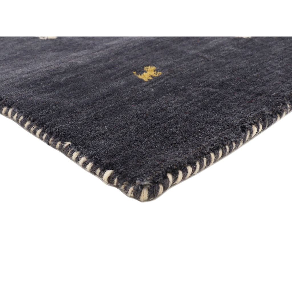 carpetfine Wollteppich »Gabbeh Uni«, rechteckig