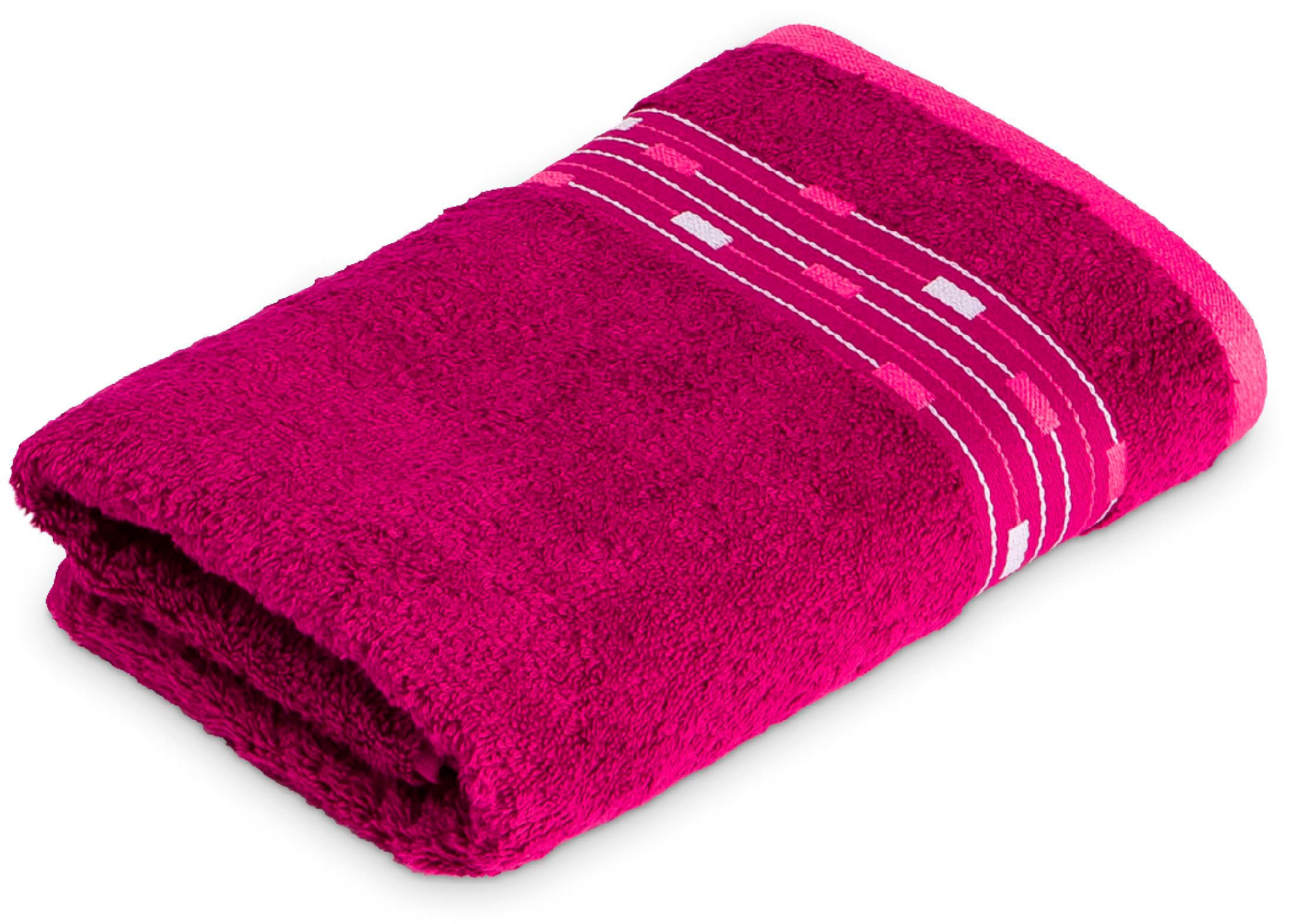 Möve for frottana Badetuch "Magic Uni" mit Bordüre aus kleinen Rechtecken günstig online kaufen