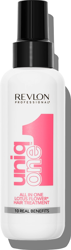 Leave-in Pflege "UNIQONE HAIR TREATMENT LOTUS FLOWER FRAGRANCE", 150ml, weiß, REVLON PROFESSIONAL, Haarpflegemittel, Sprühkur mit zehn Vorteilen für