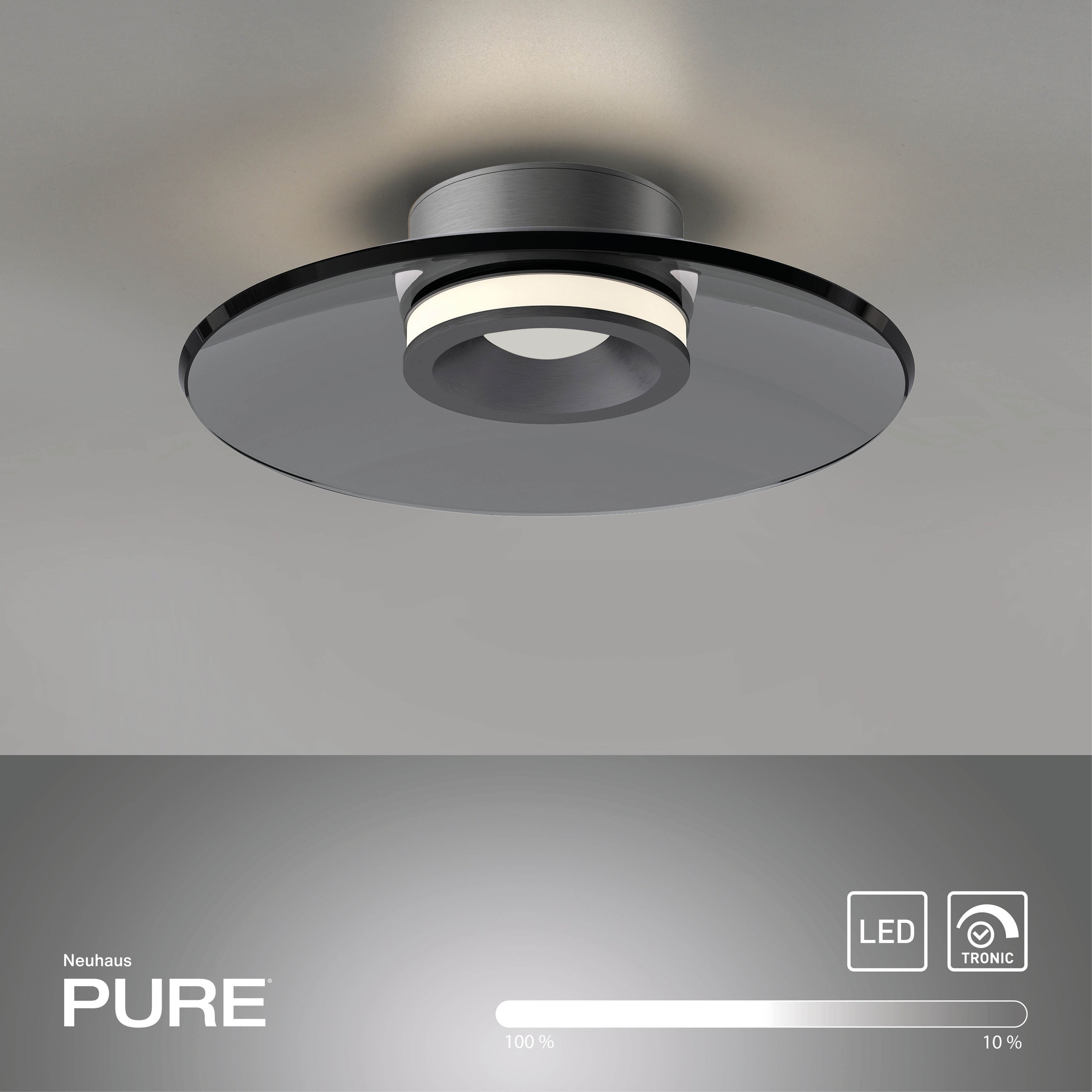 Neuhaus PURE LED Deckenleuchte »PURE Moon« LED-Board 1 Stk. Warmweiß Dimmfähig über separaten Dimmer