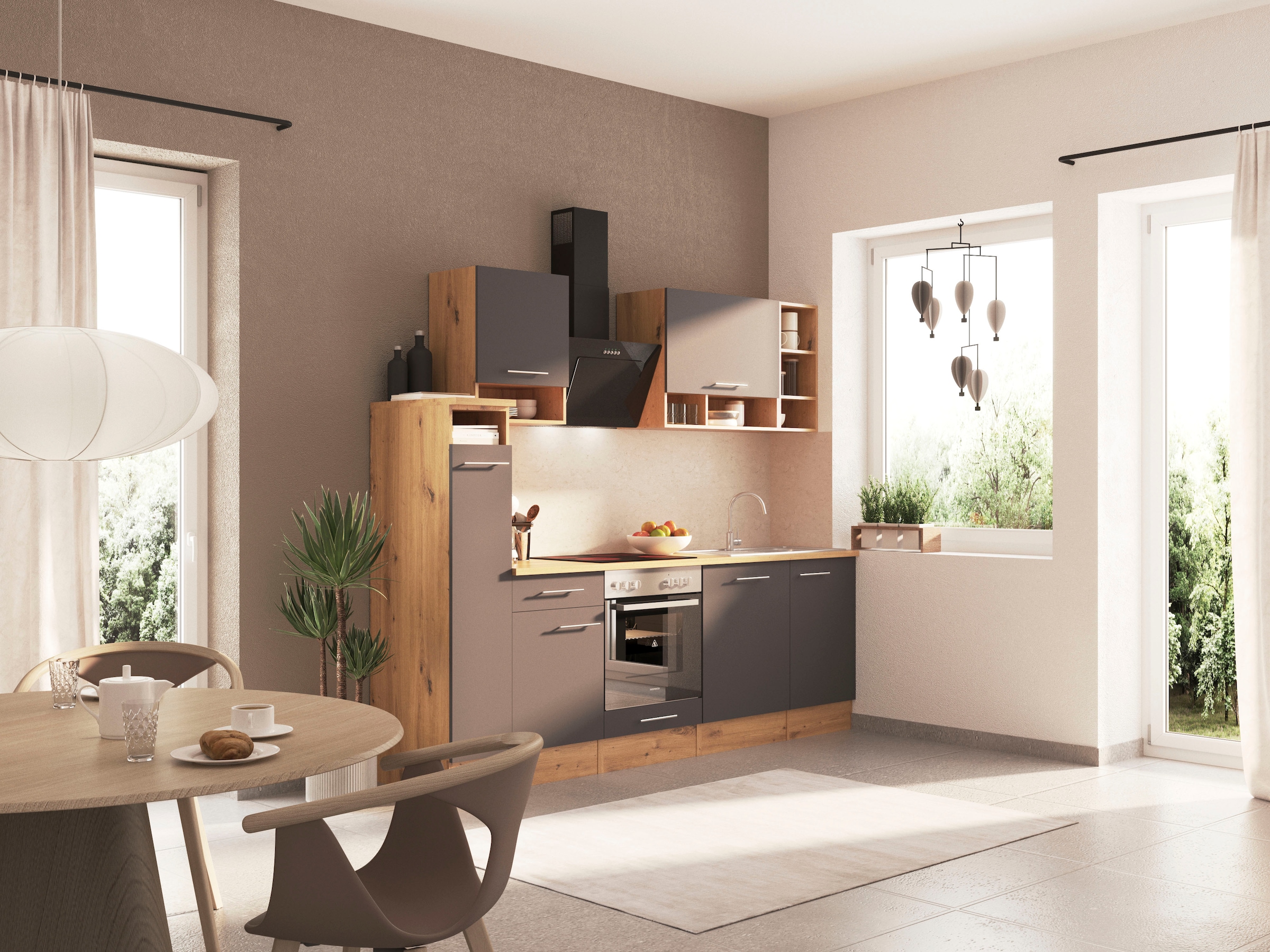 RESPEKTA Küche »Hilde«, Breite 250 cm, wechselseitig aufbaubar, exkl.  Konfiguration für OTTO | BAUR