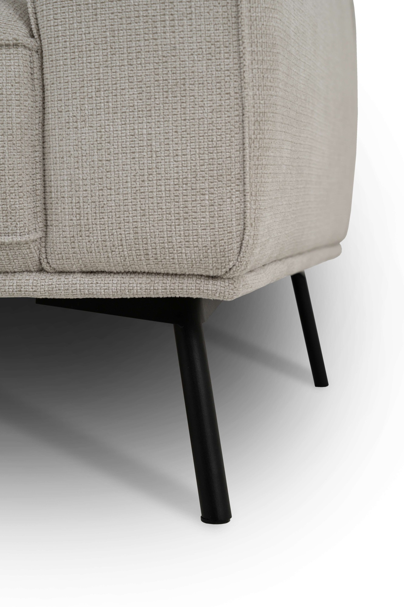 andas Ecksofa »Vosby«, Breite 260 cm, Chenille, mit dekorativer Kedernaht