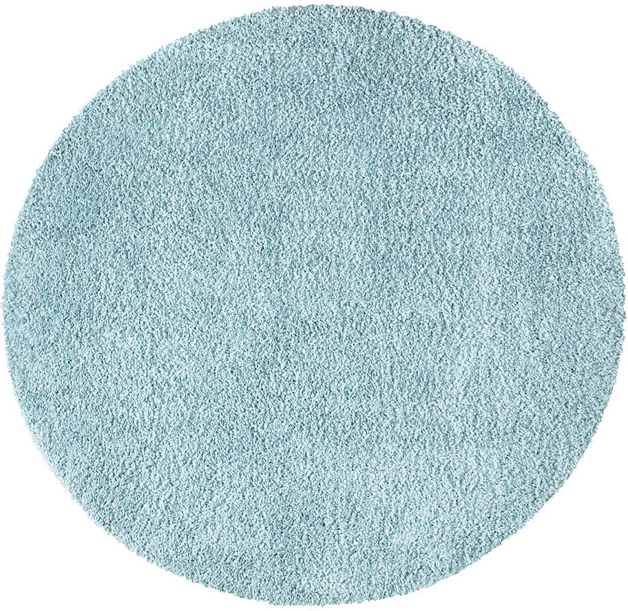 Carpet City Hochflor-Teppich »City Shaggy«, rund, 30 mm Höhe, Teppich Langflor, Uni, Shaggy, flauschig-weich