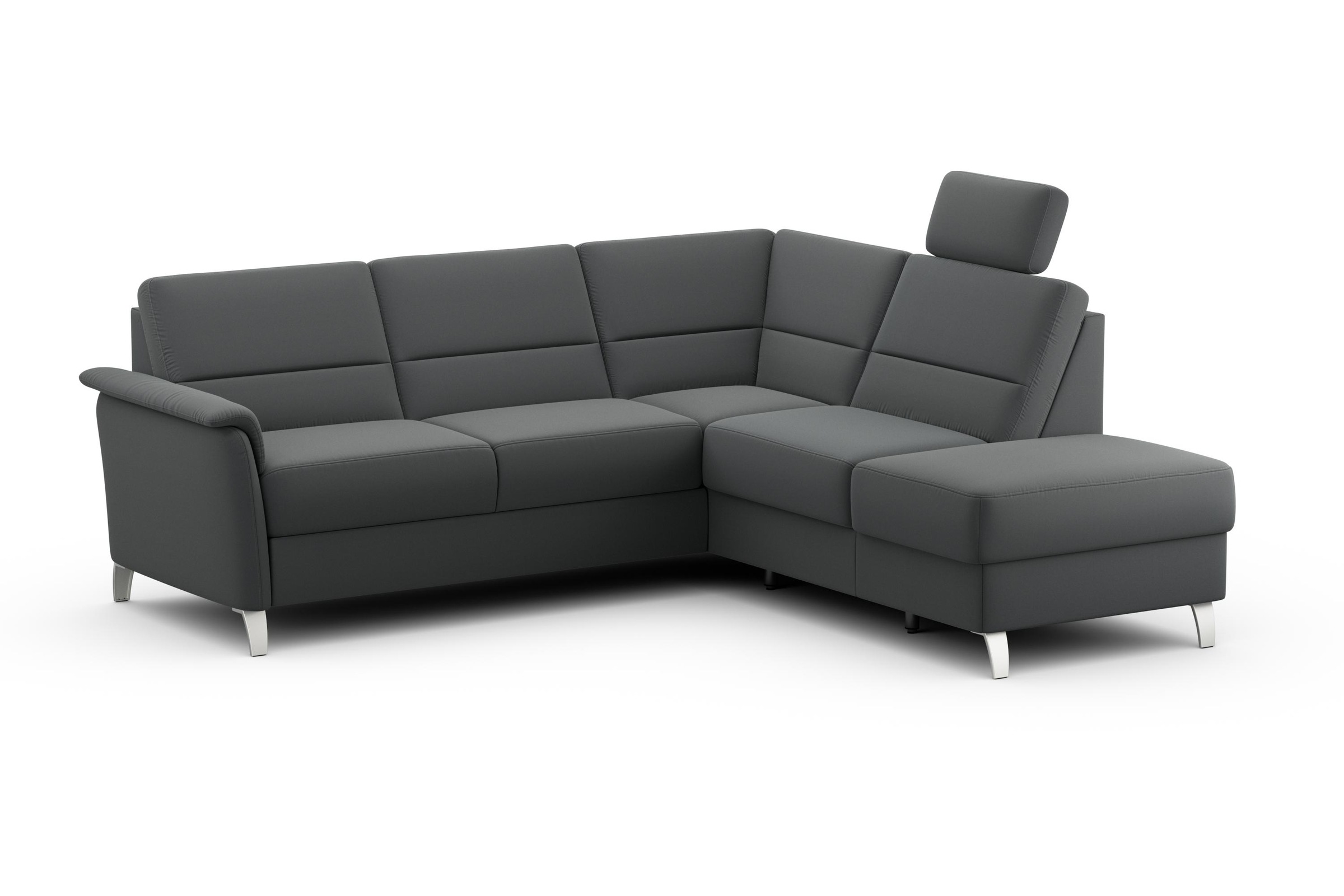 sit&more Ecksofa »Palmera L-Form«, Federkern, wahlweise mit Bettfunktion und mit/ohne Stauraum