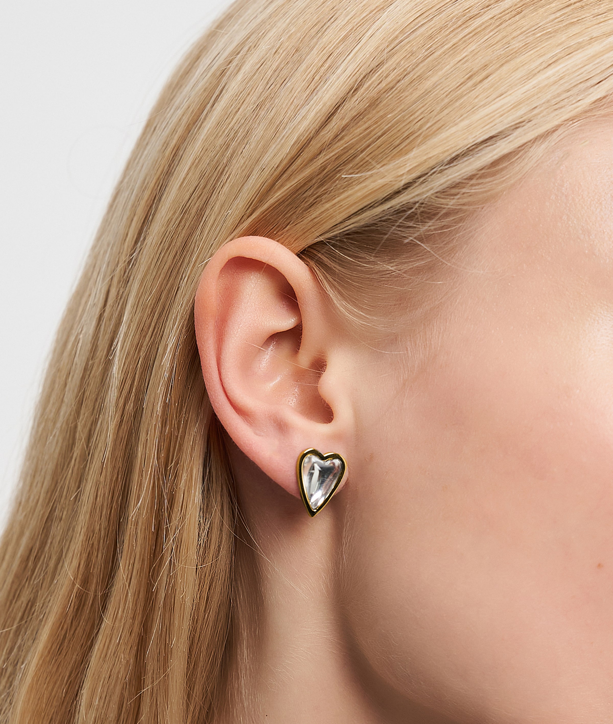 Liebeskind Berlin Paar Ohrstecker »Schmuck Geschenk Edelstahl Ohrringe Glass Heart« mit Glasstein