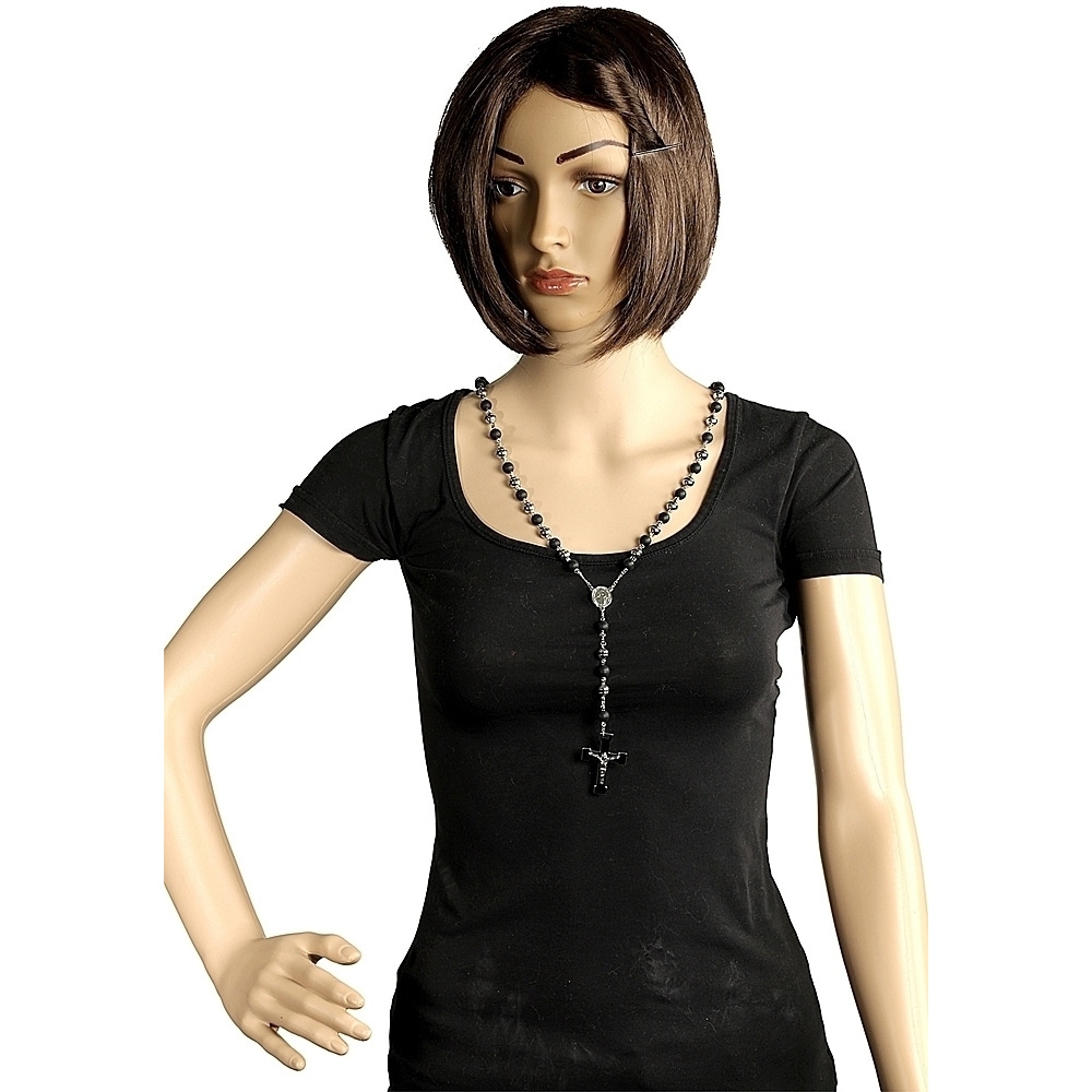 Adelia´s Gliederkette »Damen Halskette – Rosenkranzkette aus Edelstahl 80 cm« Schöne Geschenkidee zum Muttertag