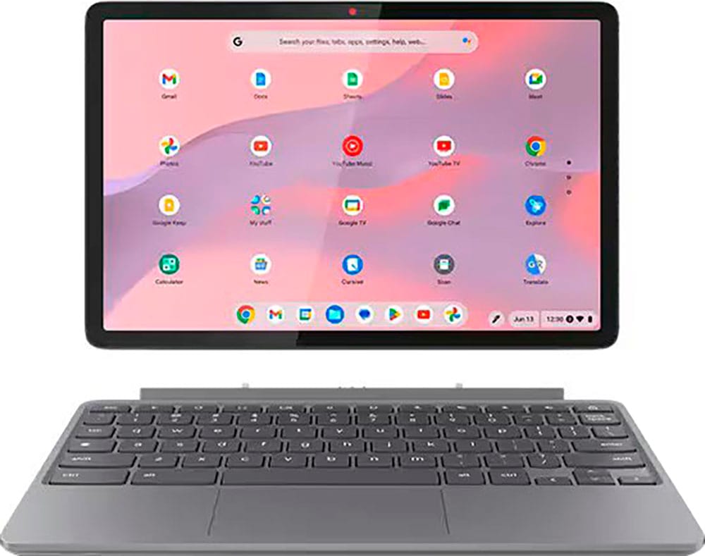 LENOVO Chromebook "IdeaPad Duet MTK 838 Convertible", 4 GB RAM, Kompanio, Google Chrome OS, grau, Notebooks, ChromeOS, 2-in-1 Laptop mit WUXGA