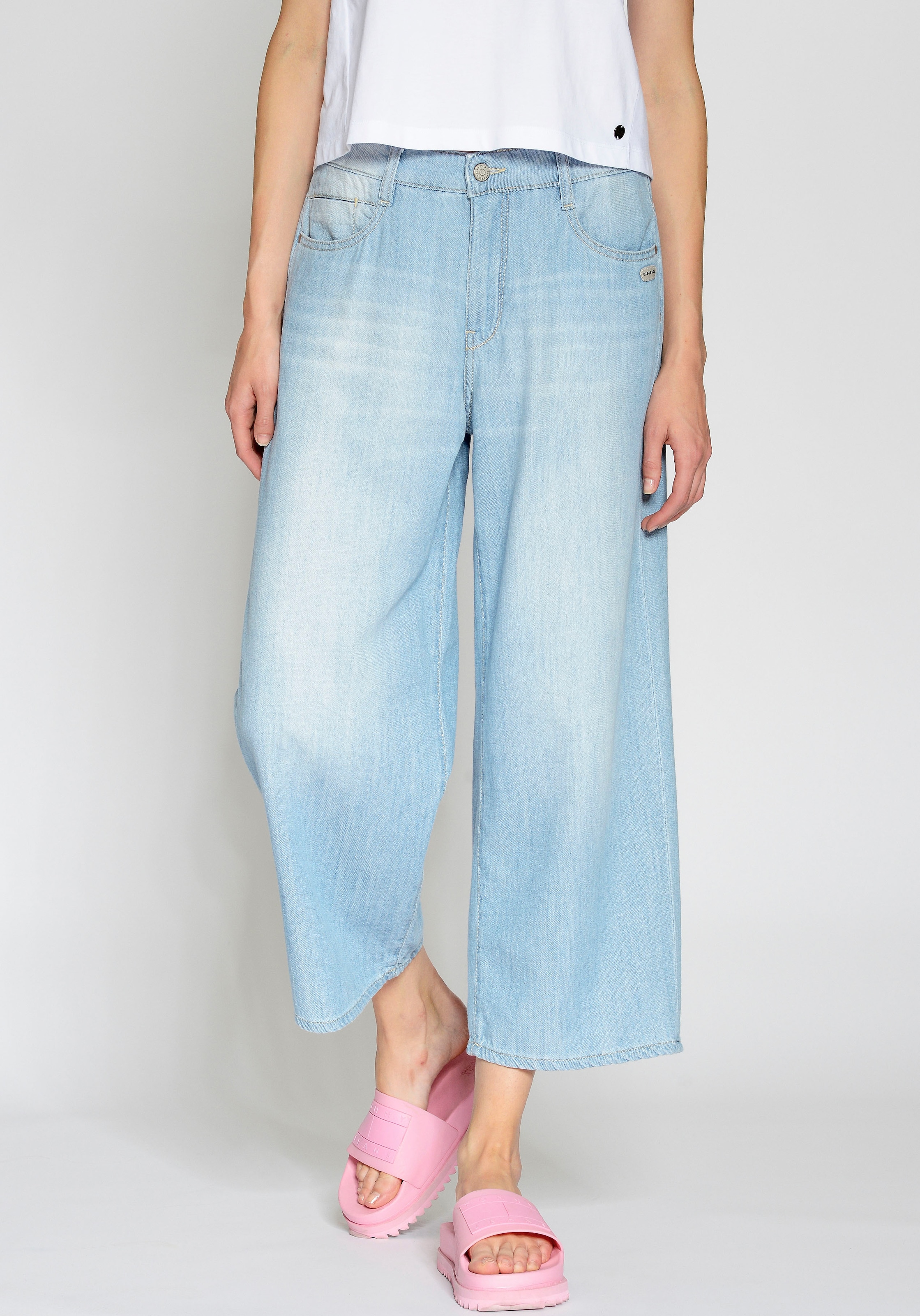 GANG Weite Jeans "94CAROL", in leichter Sommer-Qualität günstig online kaufen