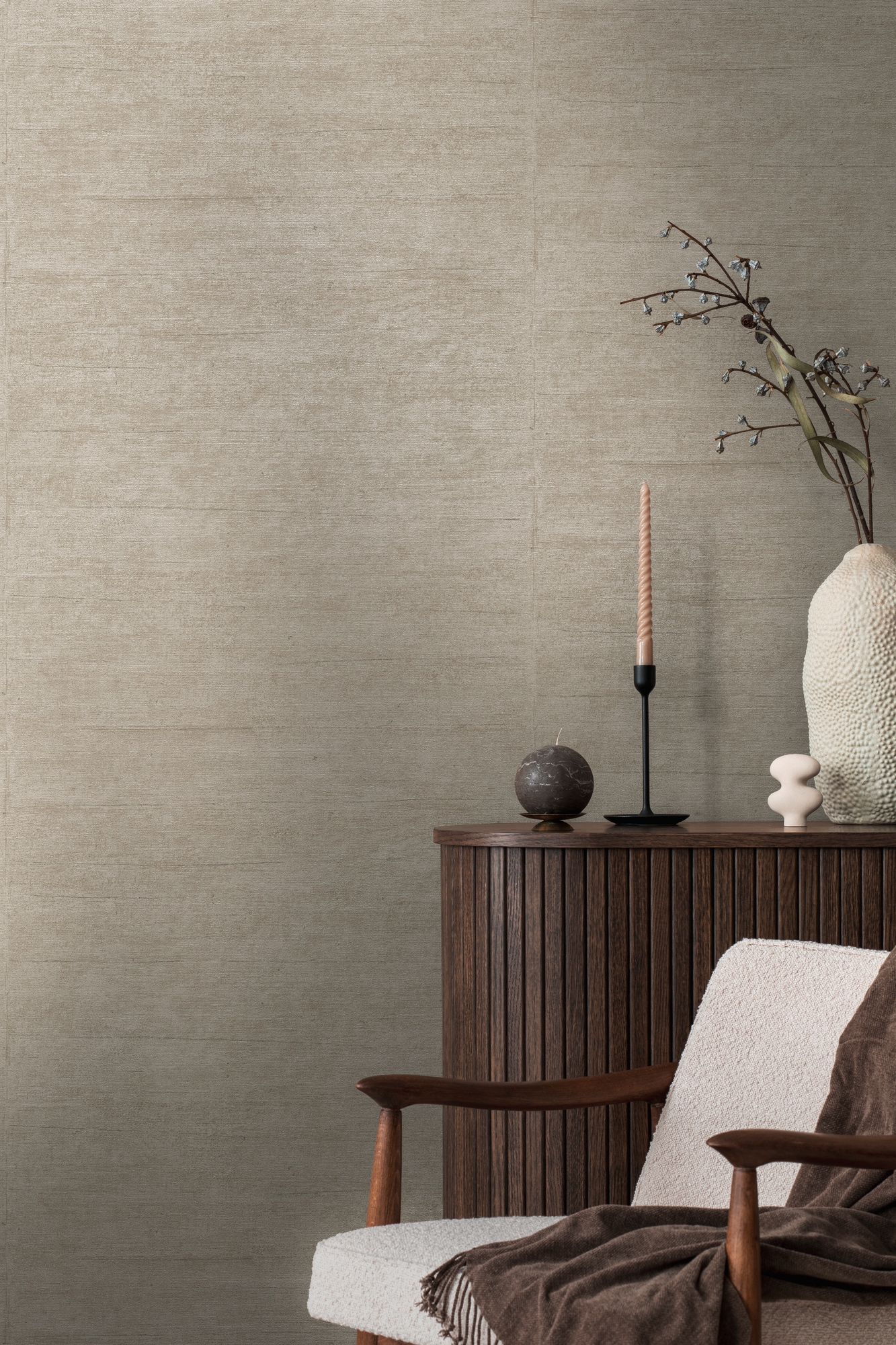 A.S. Création Vliestapete »Unitapete mit Leinen-Optik verschiedene Farben« botanisch strukturiert