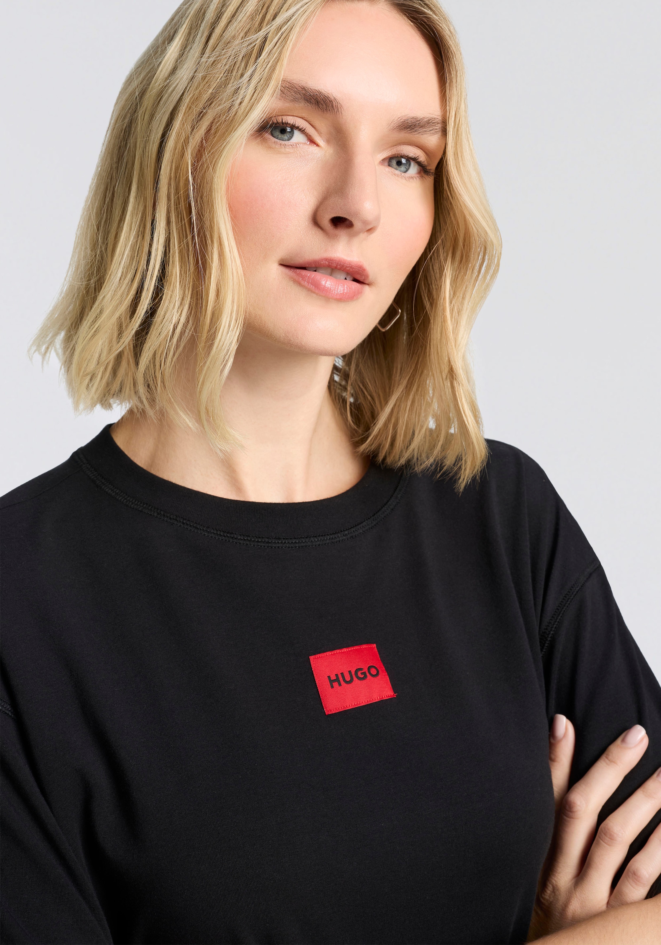 HUGO Underwear Nachthemd, Rundhalsausschnitt, relaxed fit, Markenlabel günstig online kaufen