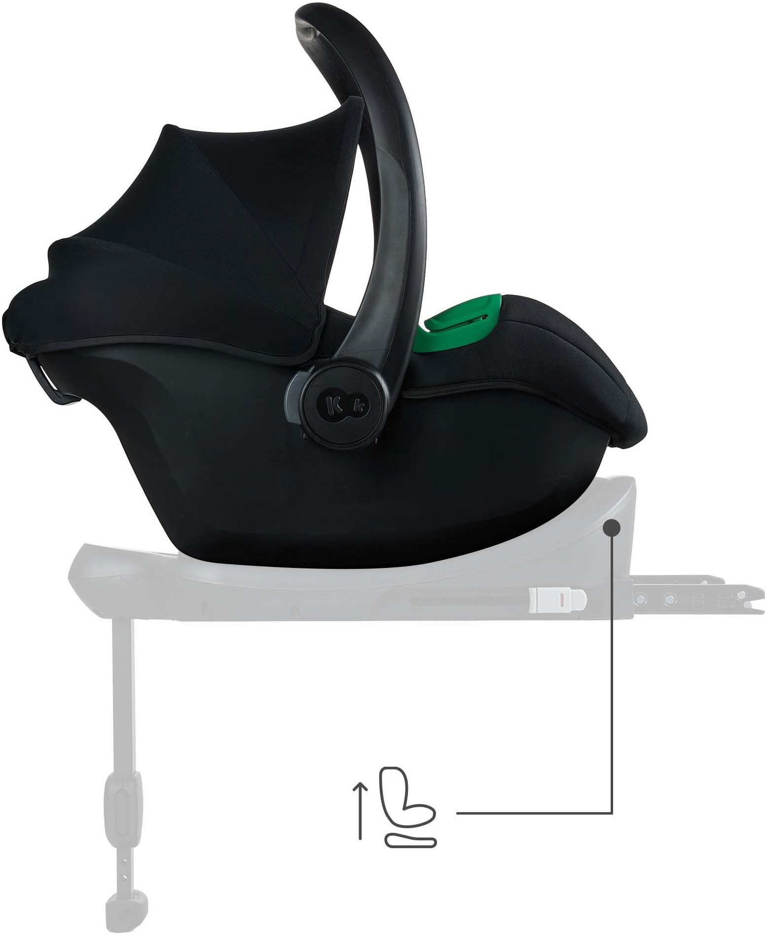 Kinderkraft Babyschale »MINK PRO2 iSize« Klasse 0+ (bis 13 kg)