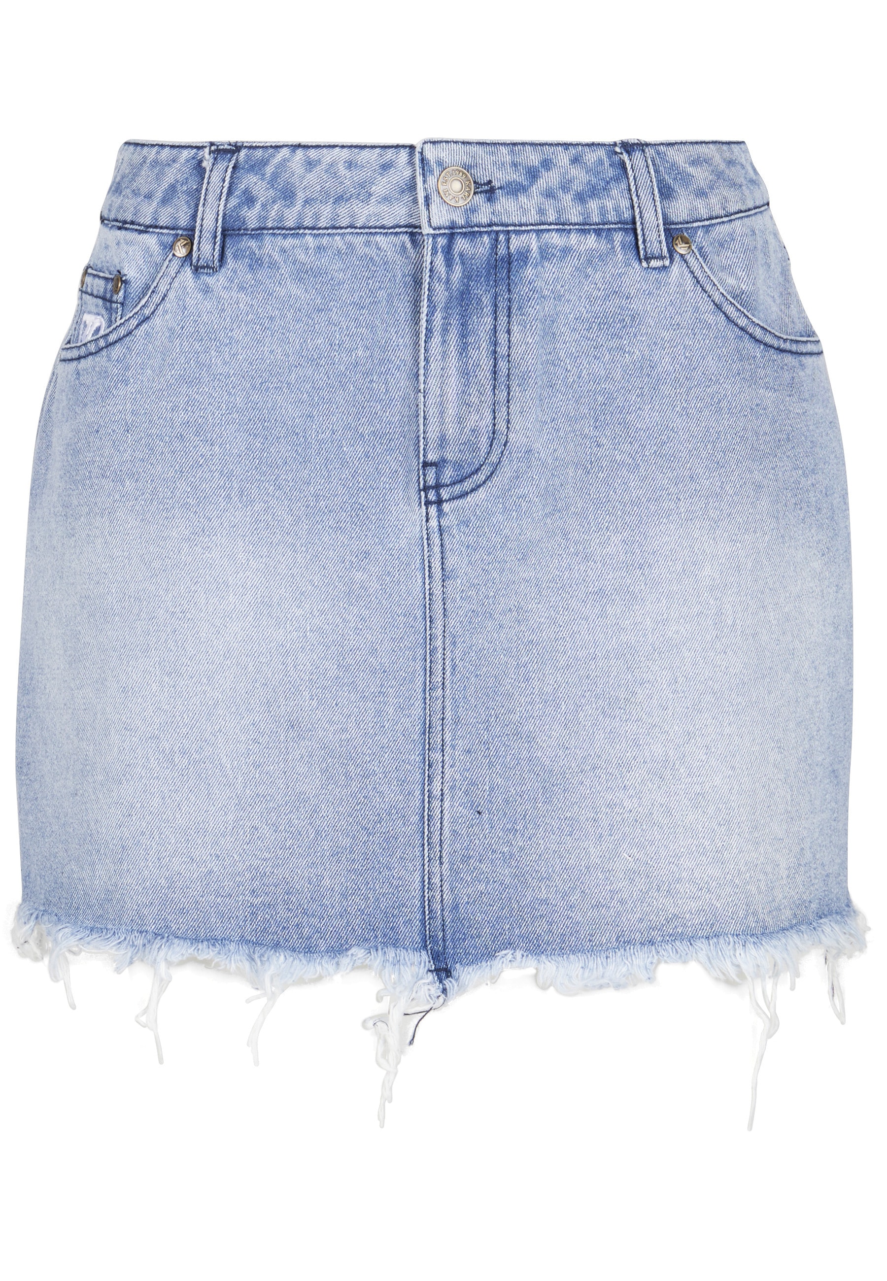 Karl Kani Sommerrock "Karl Kani Damen Karl Kani OG Old English Denim Skirt" günstig online kaufen