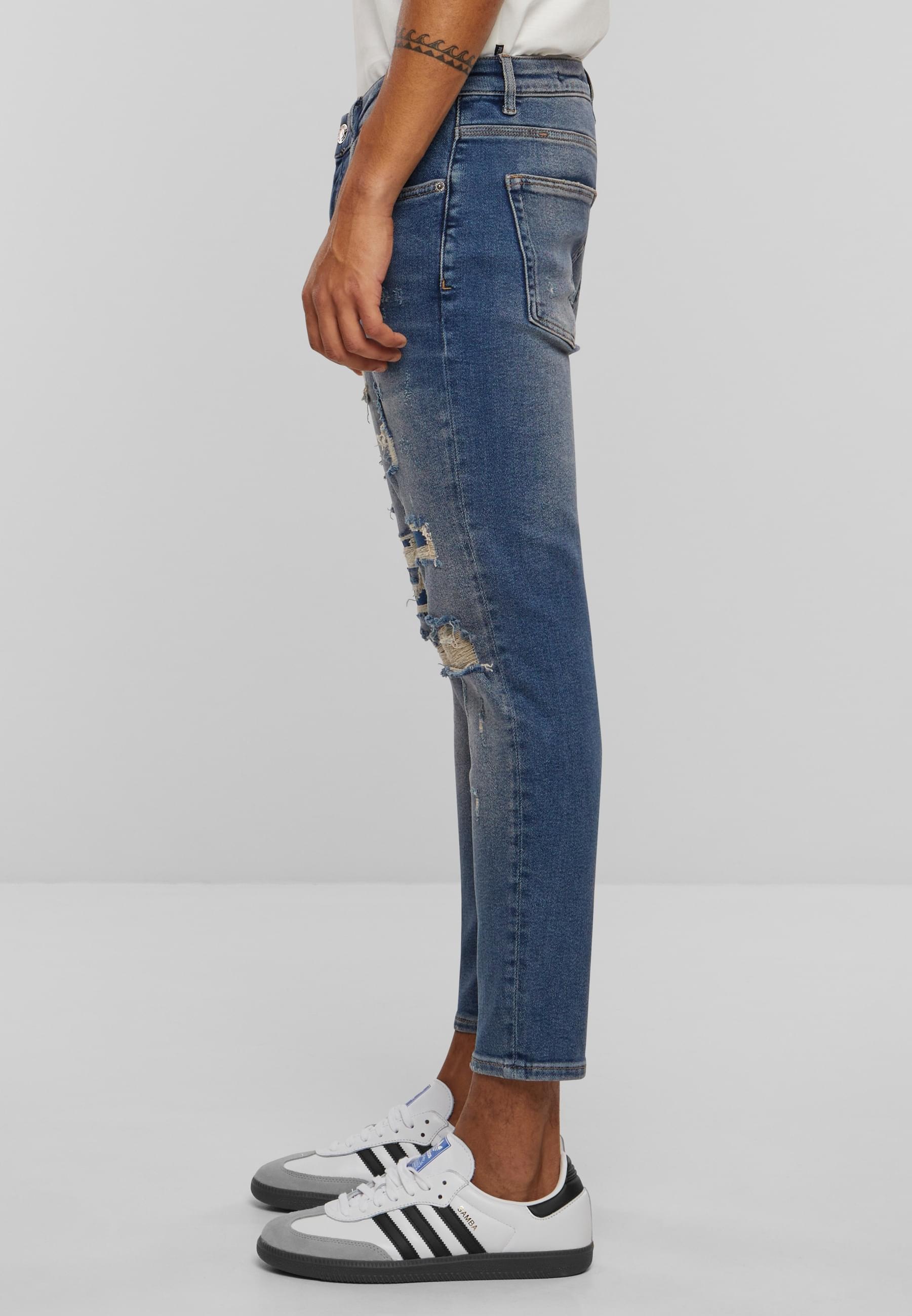 2Y Studios Bequeme Jeans »2Y Studios Herren 2Y Destroyed Skinny Cropped Denim«