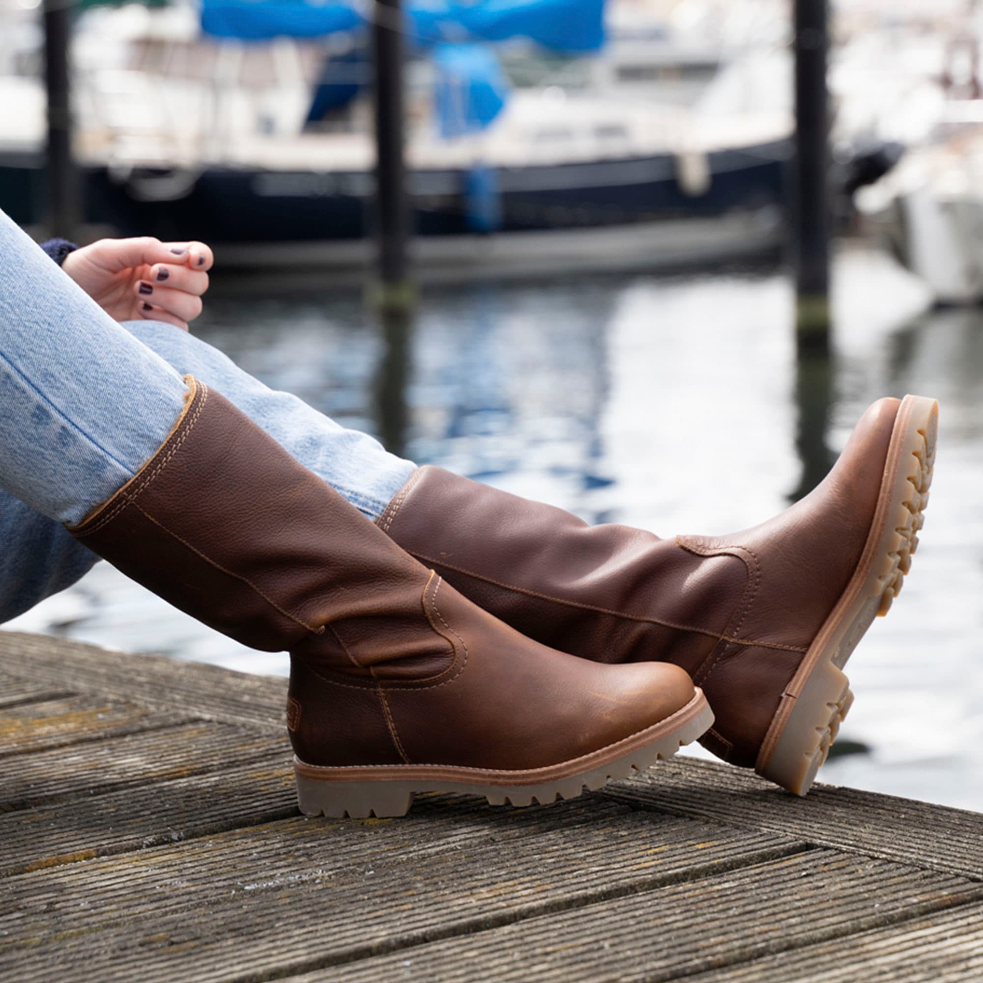 Panama Jack Winterstiefel »Bambina Igloo«, Langschaftstiefel, Schlupfstiefel, Profilsohle, klassische Optik
