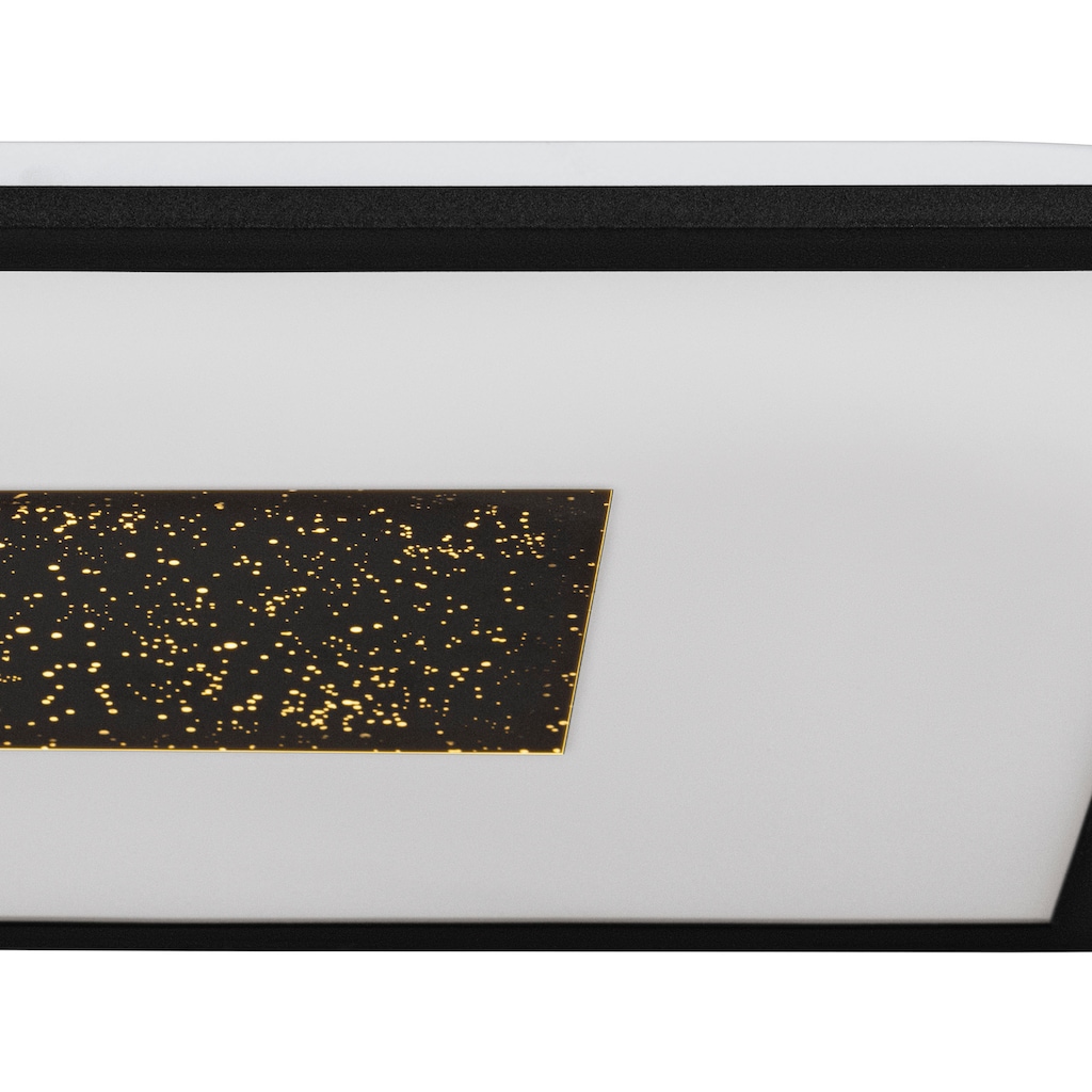 EGLO LED-Deckenleuchte »MARMORATA« in schwarz und weiß aus Alu, Stahl / inkl. und inkl. LED fest integriert - 19 Watt und 9 Watt, Ga. 44,5 x 44,5 cm