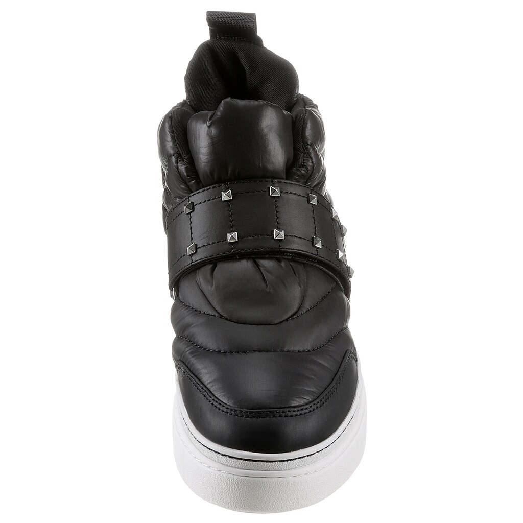 Schuhe Stiefeletten MICHAEL KORS Sneaker »Stirling«, mit Nieten besetzt schwarz