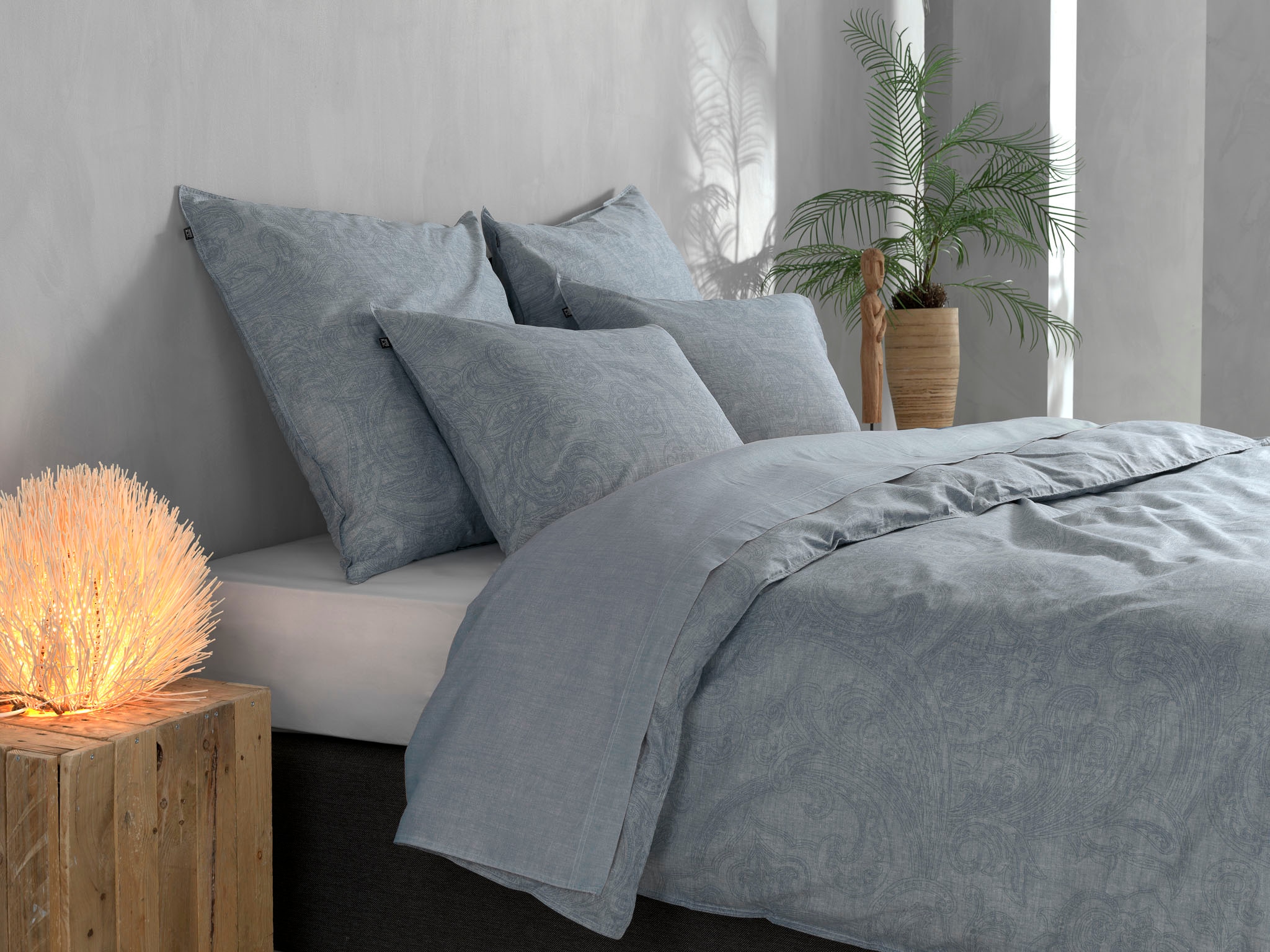 ZO HOME Bettwäsche »Paisley-di-Lino«, Bettwäsche aus 100% Baumwolle, hochwertiges Renforcé