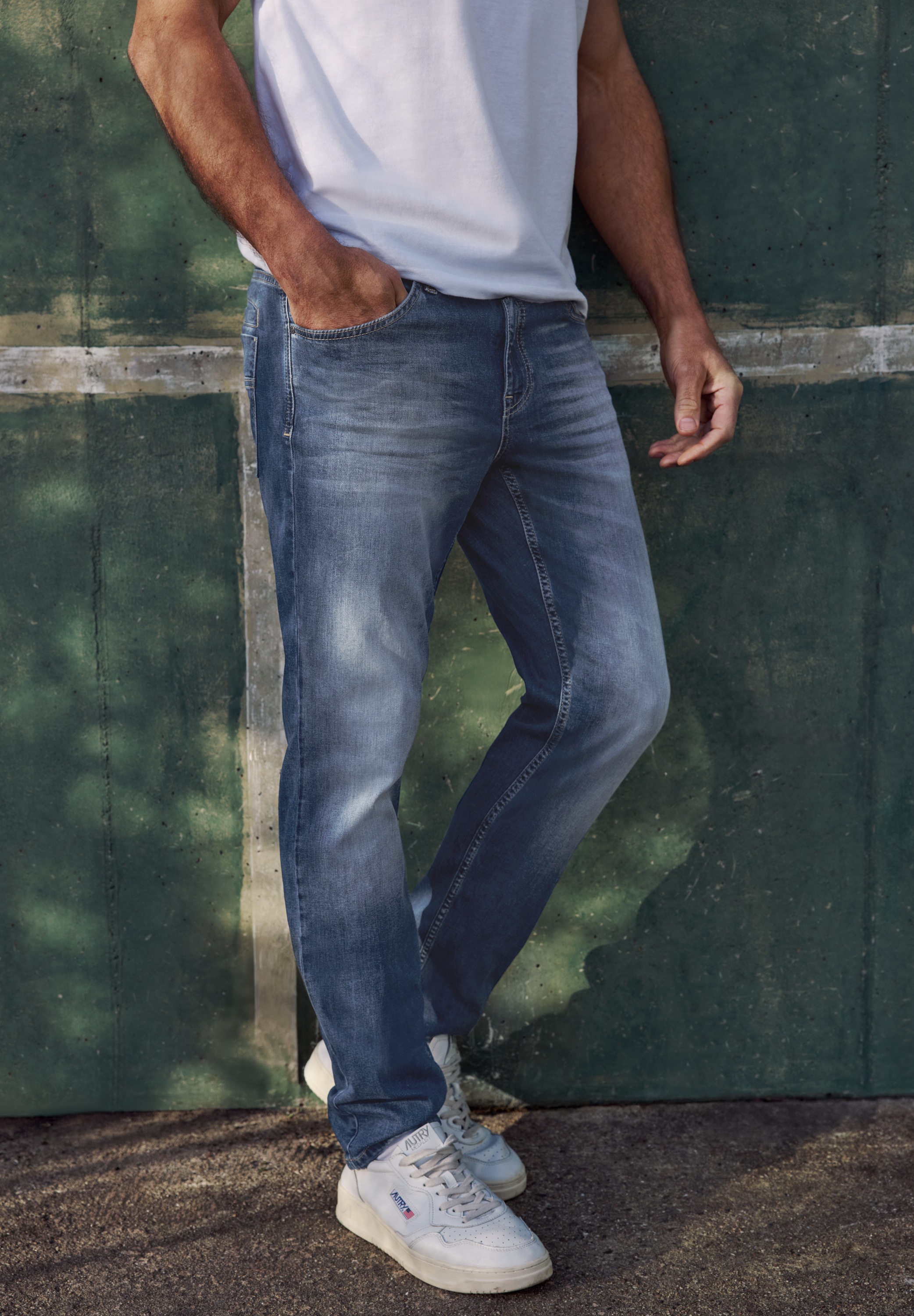 STREET ONE MEN Regular-fit-Jeans aus Baumwolle mit Stretchanteil günstig online kaufen