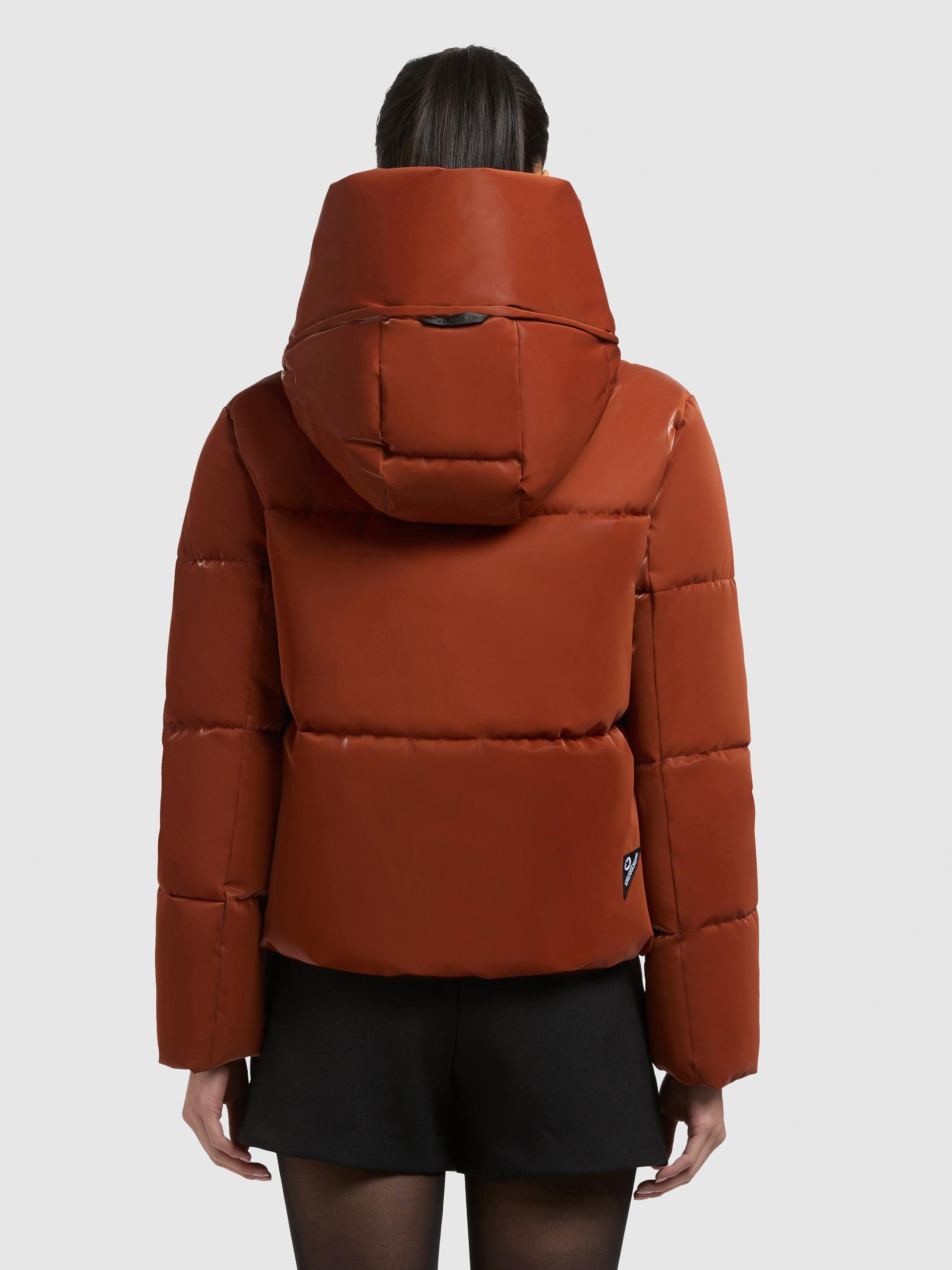 khujo Steppjacke »Audrey Shiny« mit Kapuze Schimmernde Damen Winterjacke mit Kapuze