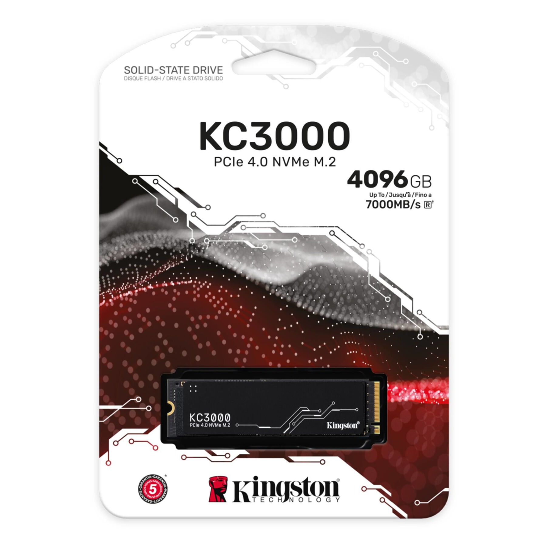 Kingston interne SSD »KC3000 4096GB«, Anschluss M.2 (2880)