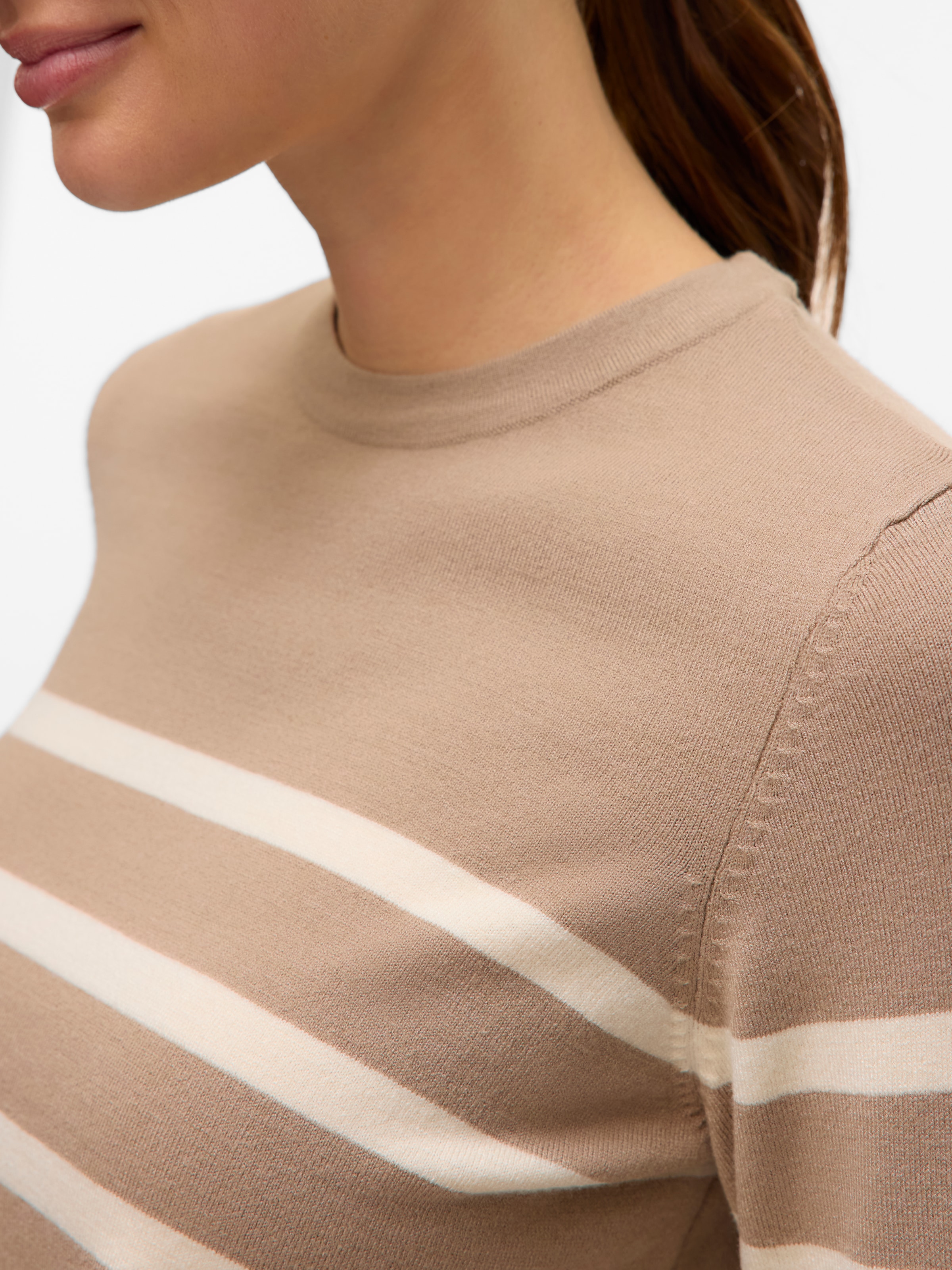 Vero Moda Rundhalspullover »VMSABA PLAIN LS O-NECK PULLOVER GA NOOS«