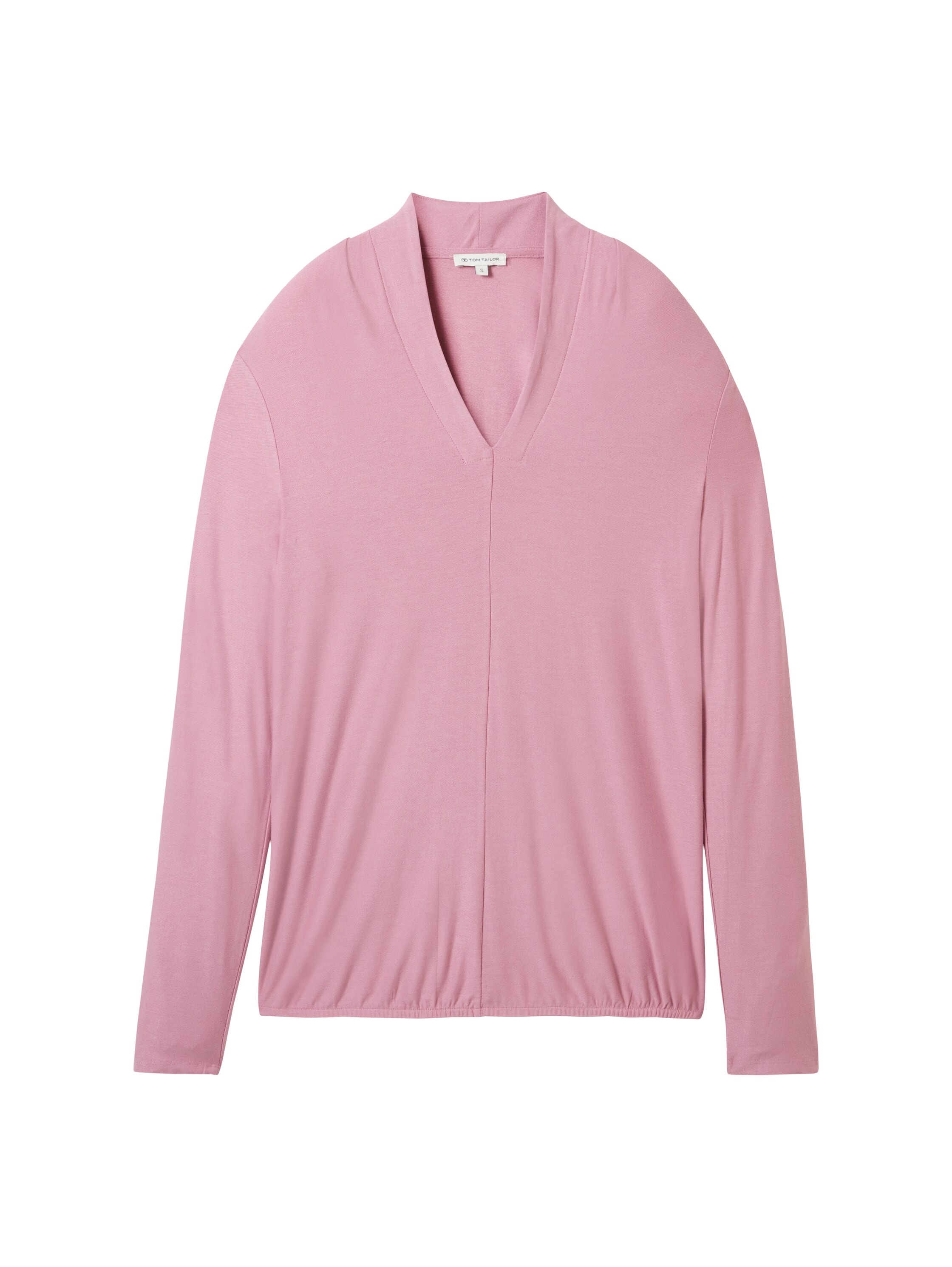 TOM TAILOR Langarmshirt, in Unifarbe