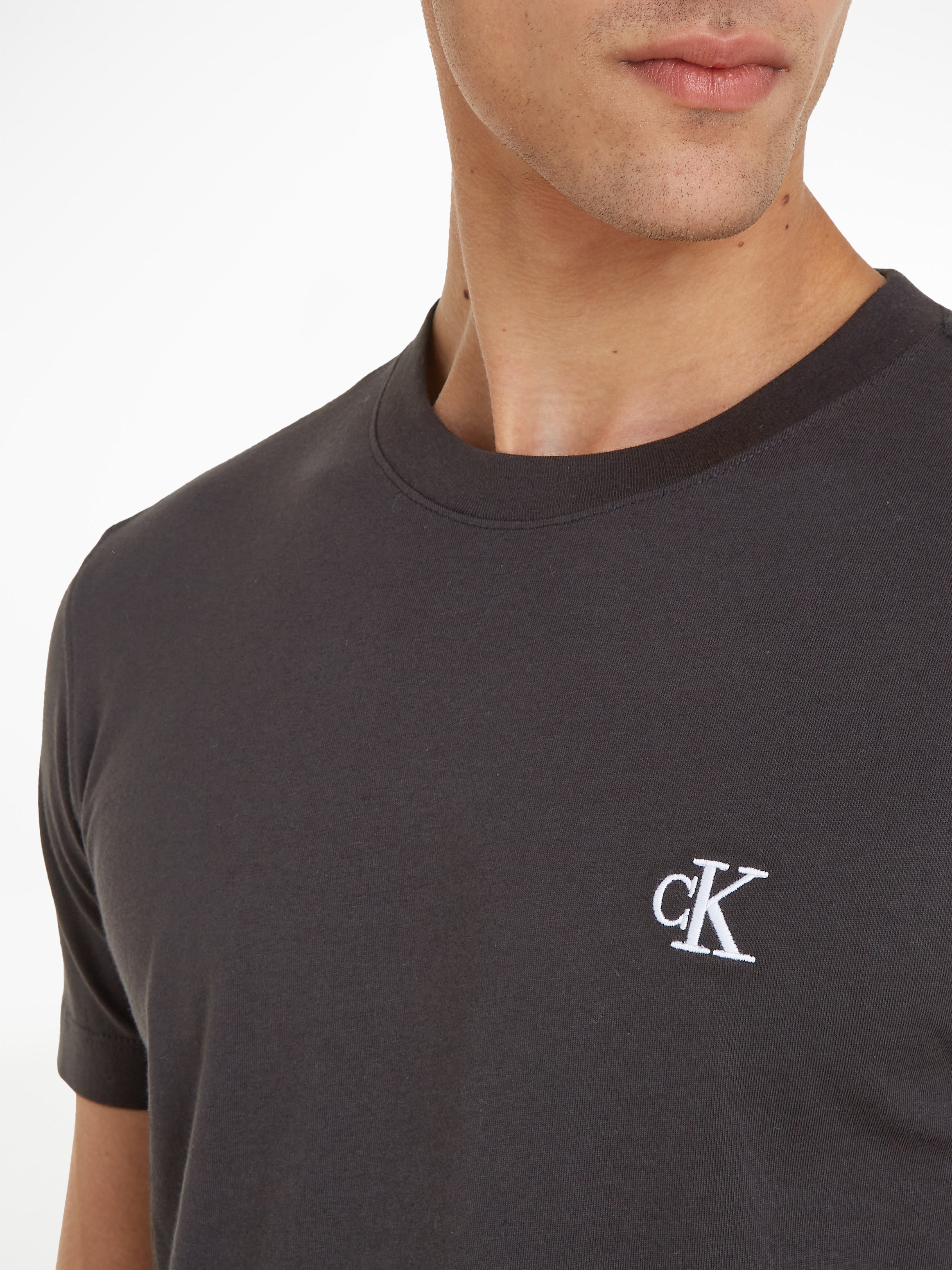 Thumbnail - Calvin Klein Jeans T-Shirt "CK ESSENTIAL SLIM TEE" mit Logo-Stickerei