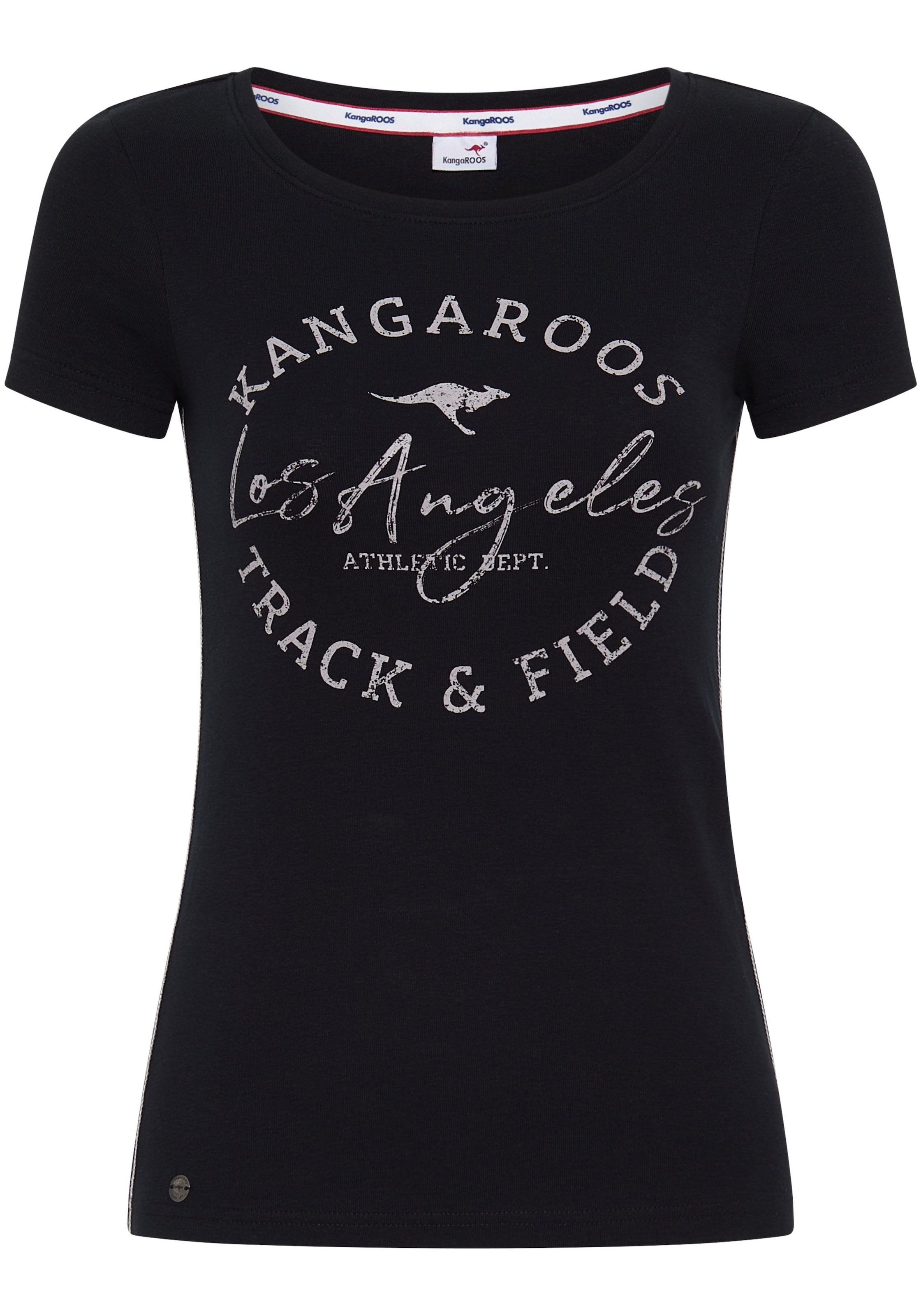KangaROOS Print-Shirt, sehr figurbetonter Schnitt, Print, Rundhalsausschnitt