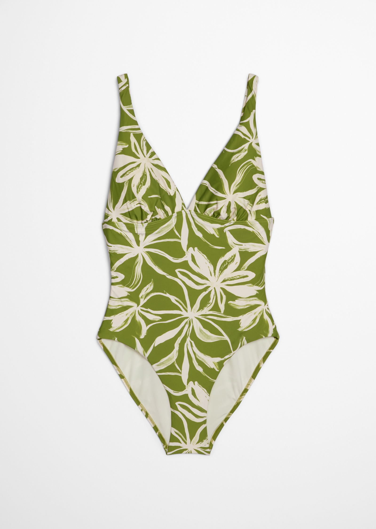 Marc OPolo Badeanzug "Shiny Abstract Flower AOP" günstig online kaufen