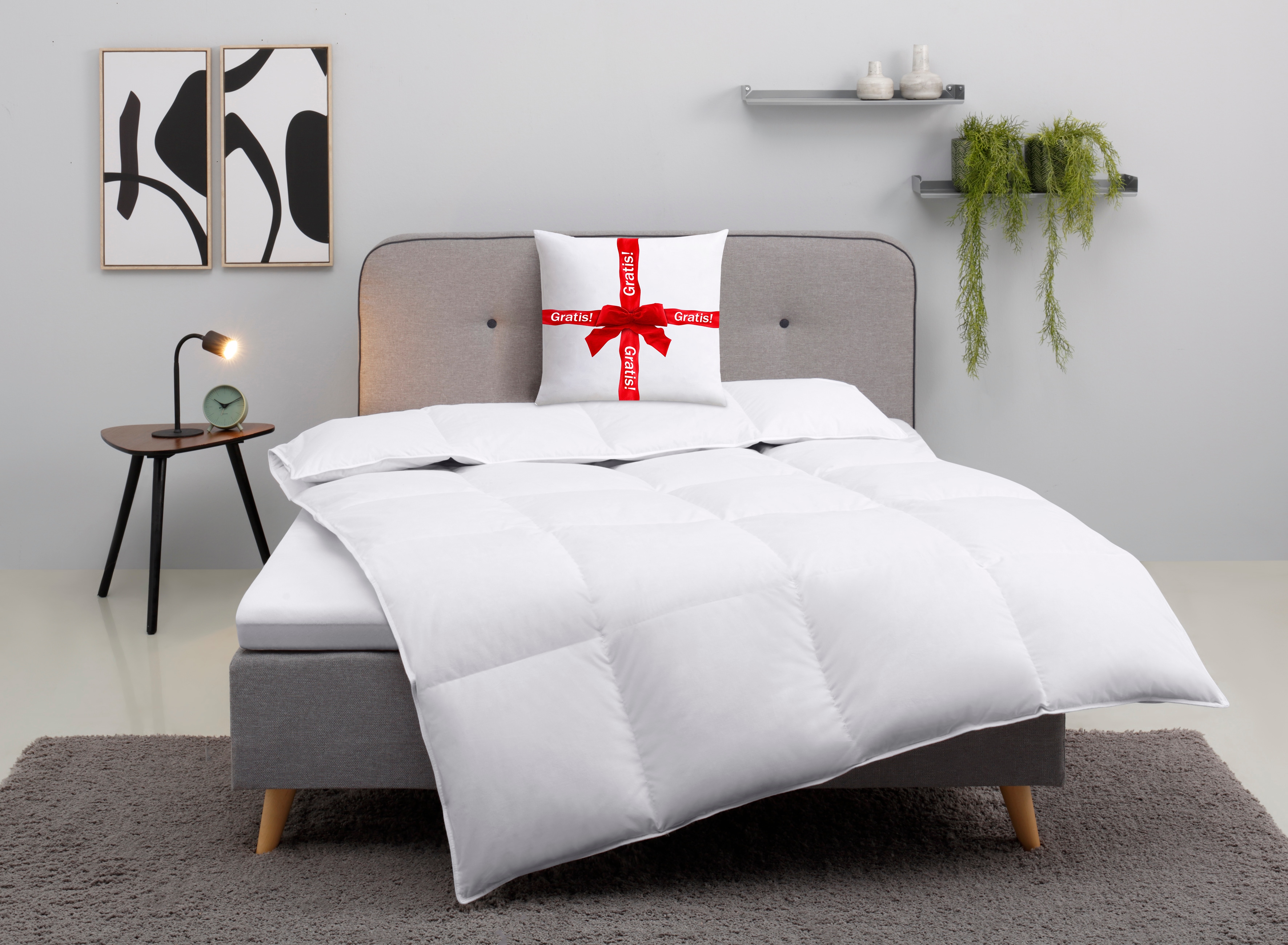 OTTO home "Cavanelle, Bettdecke in 135x200 cm & 155x220 cm" warm Füllung 80% Daunen & 20% Federn 1 Stk. tlg. Bettdecken, Sommer, Winter, Decke, Made in Germany, Downpass