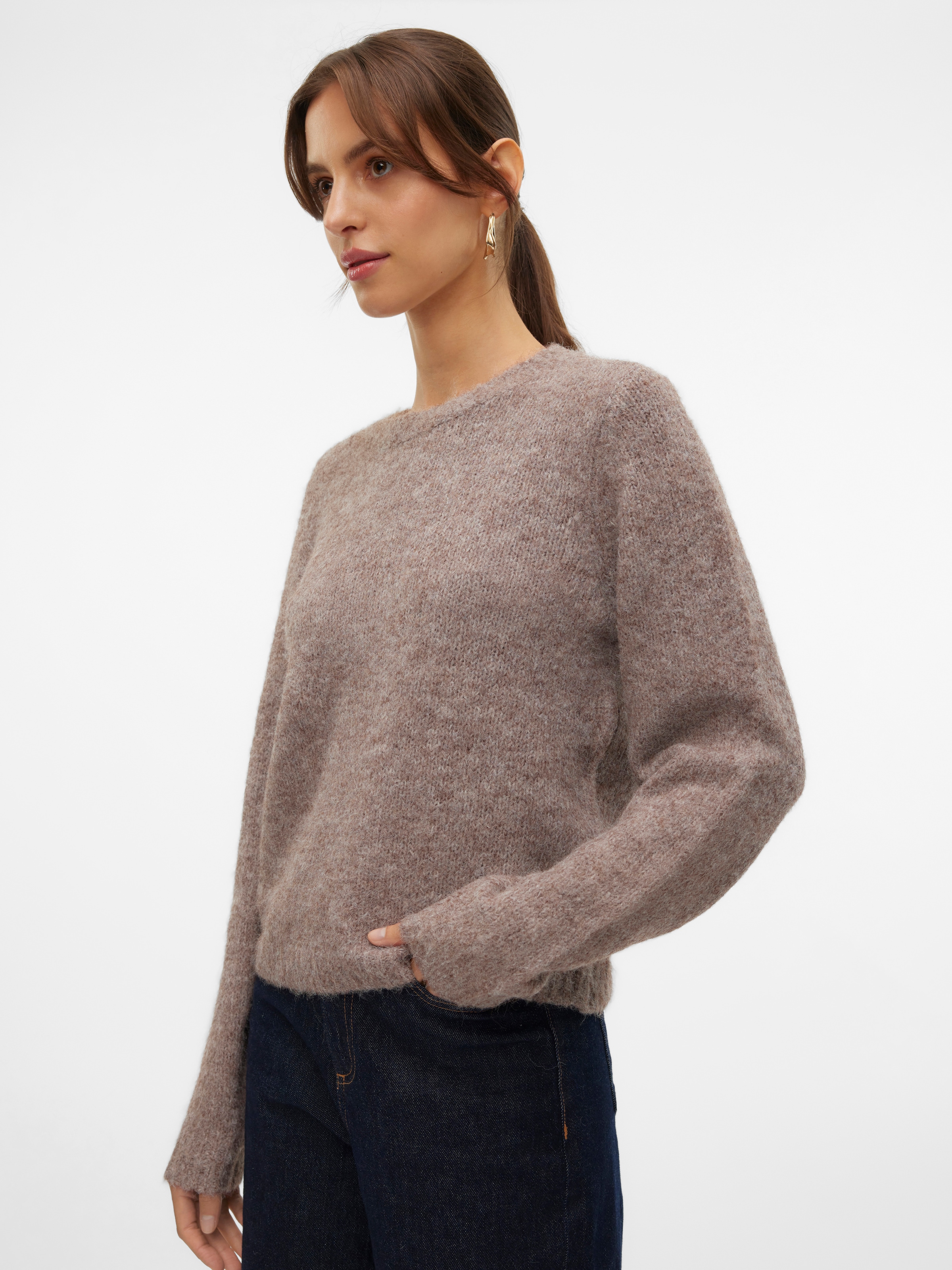 Vero Moda Strickpullover »VMNOVAH LS O-NECK PULLOVER GA NOOS«