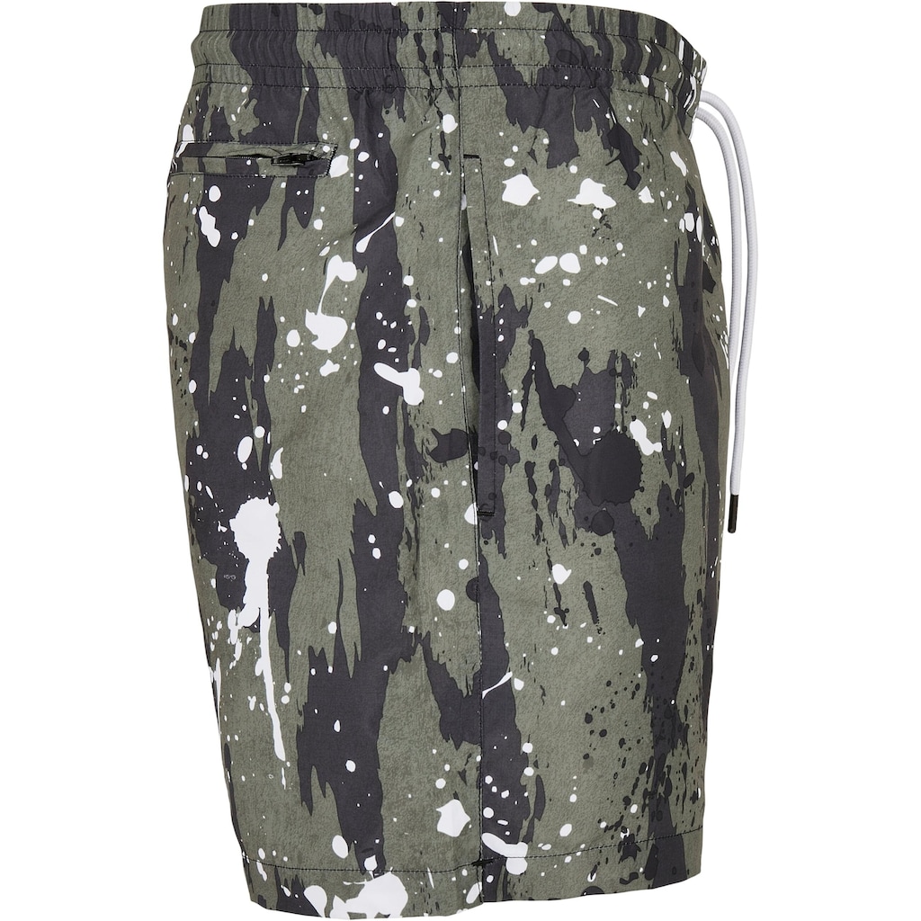 URBAN CLASSICS Badeshorts »Urban Classics Herren Pattern Swim Shorts«