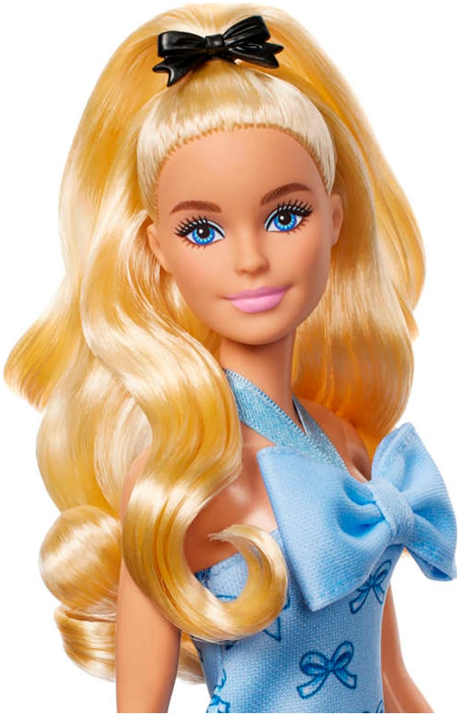 Barbie Anziehpuppe »Fashionista Puppe mit blauer Schleife«