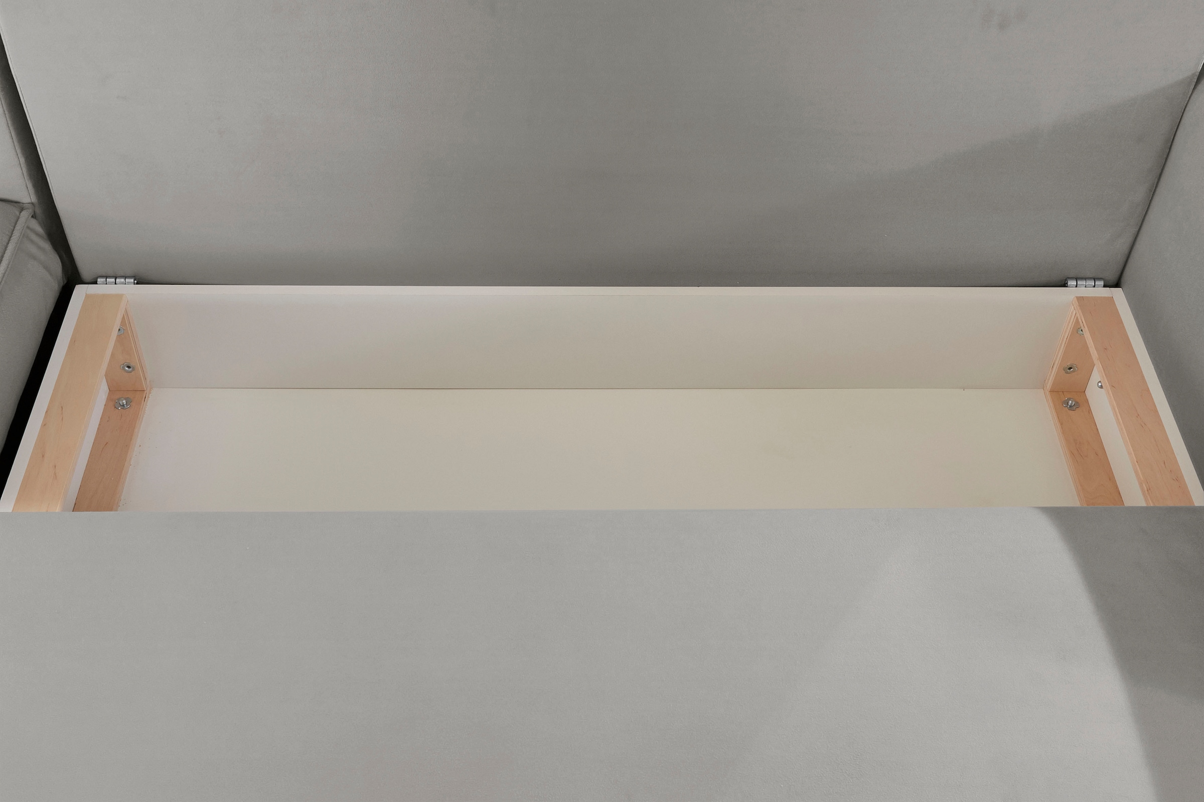 INOSIGN Ecksofa »Marva L-Form«, incl. Bettfunktion und Bettkasten, Federkern