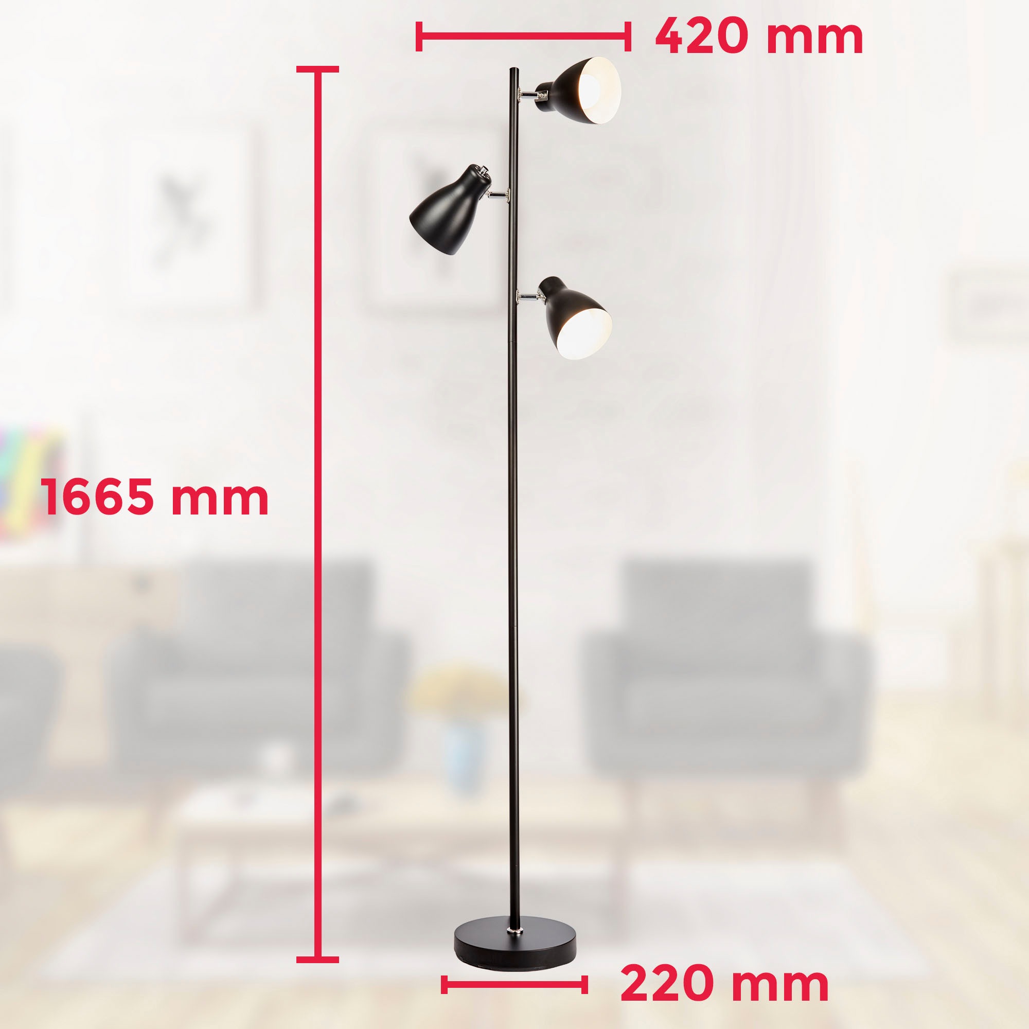 B.K.Licht Stehlampe
