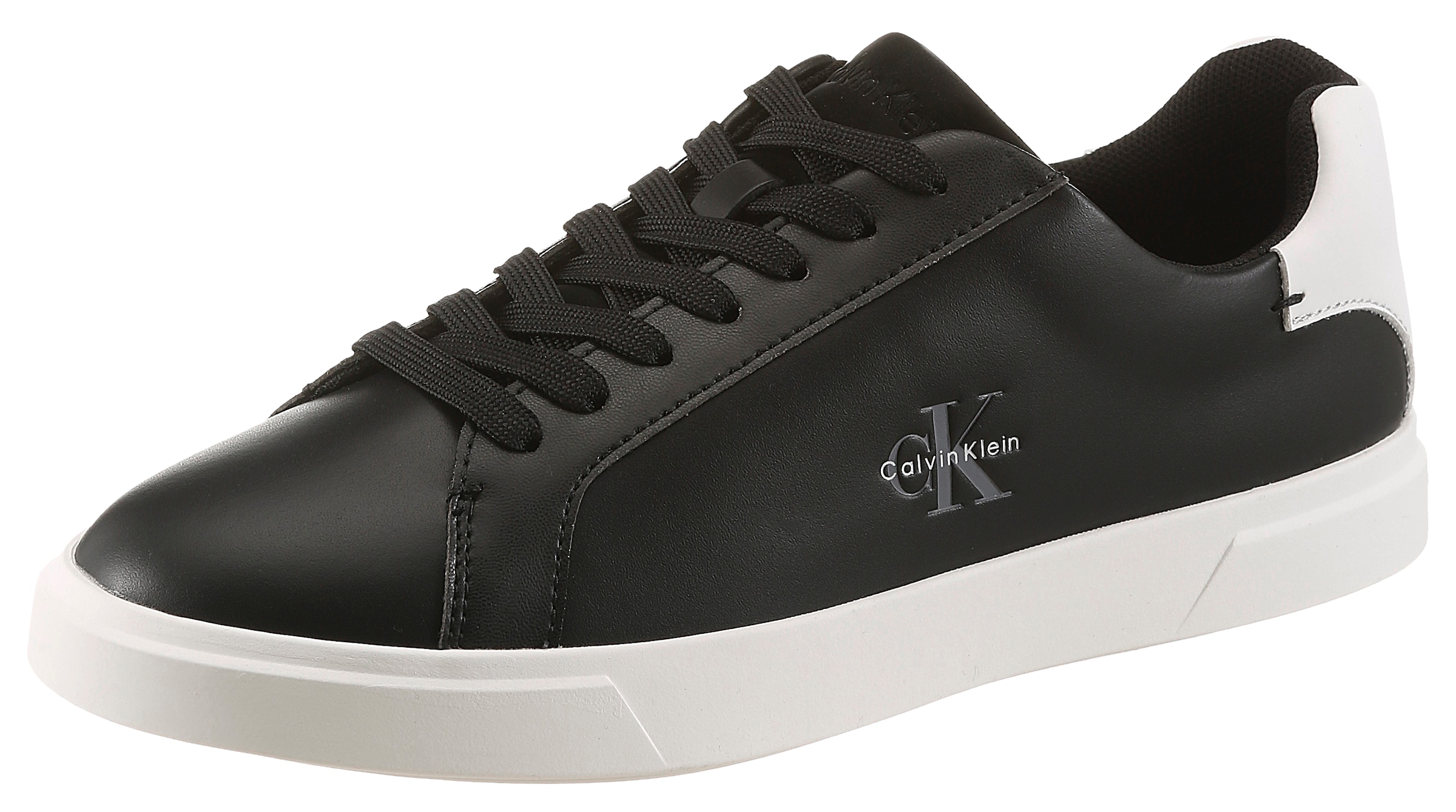 Calvin Klein "LOW PRO CUPS LTH ML" Schnürschuh, Halbschuh, Freizeitsneaker mit seitlichem Logo