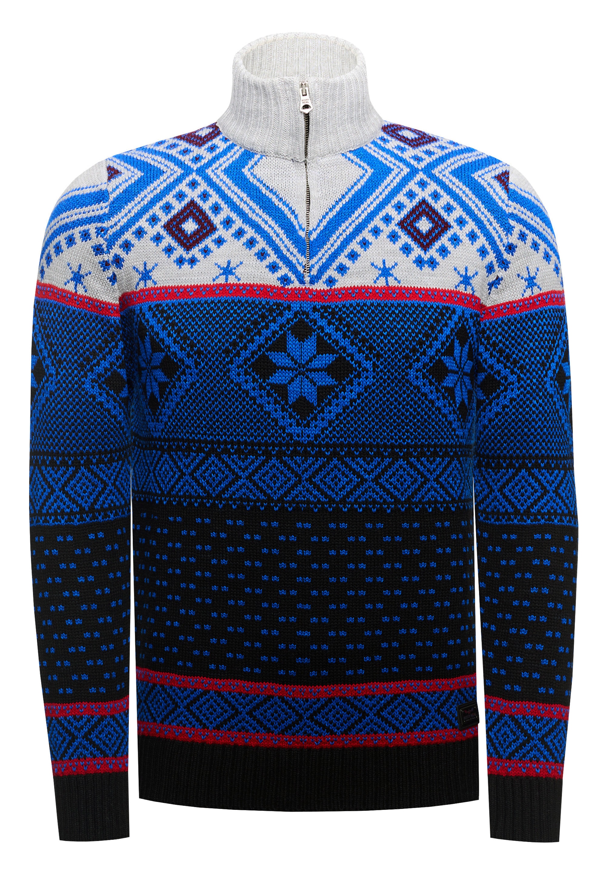 Rusty Neal Strickpullover, mit winterlichem Muster