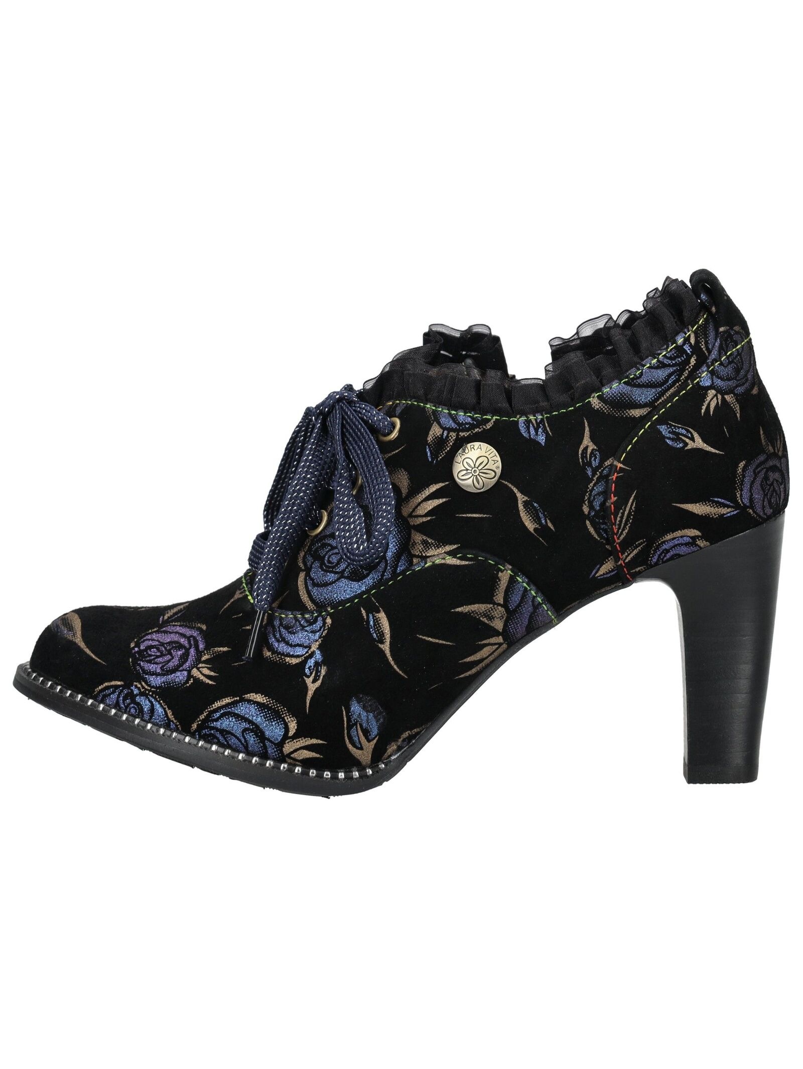 LAURA VITA Schnürstiefelette "LAURA VITA Stiefelette Veloursleder" günstig online kaufen