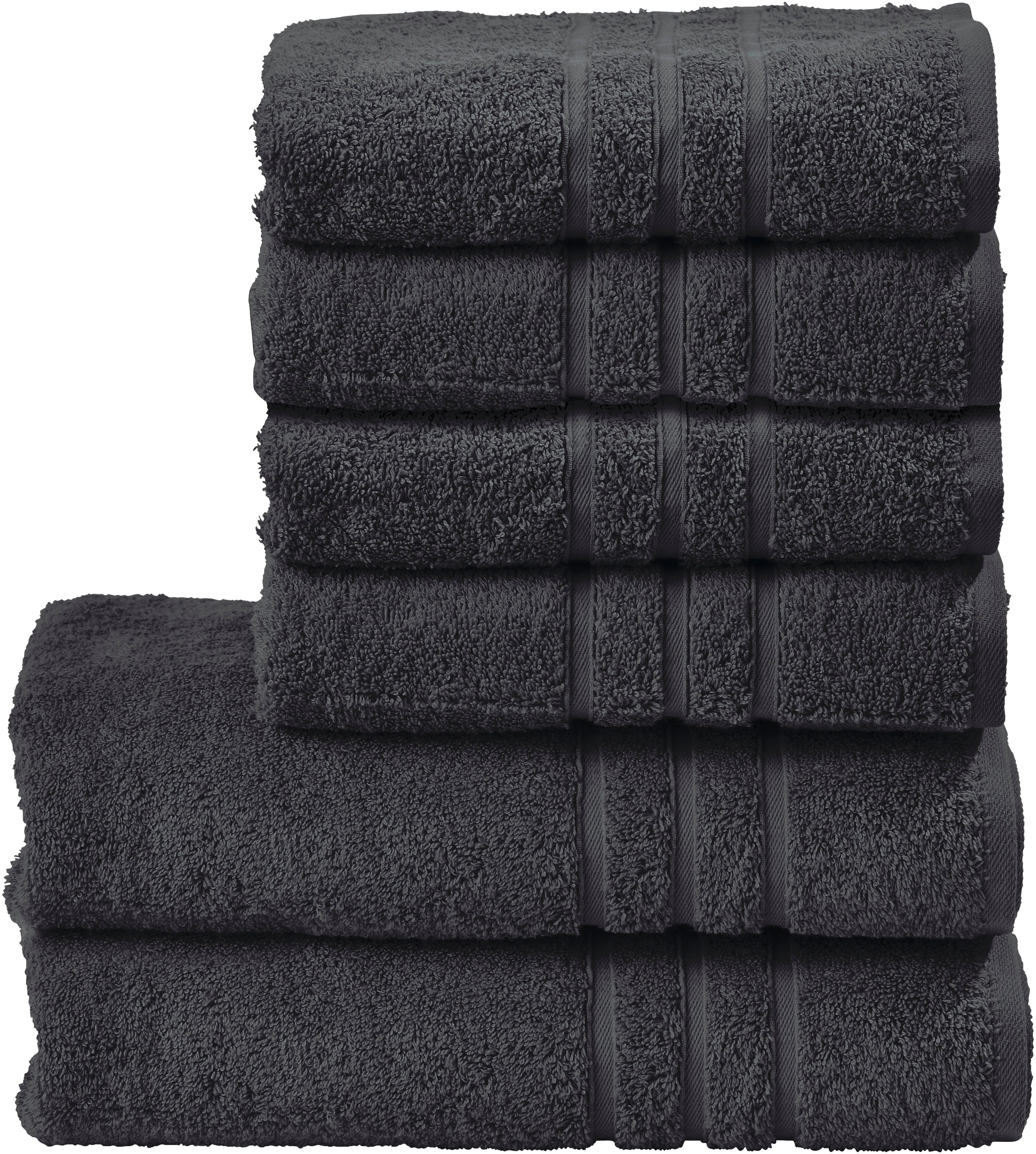done. Handtuch Set "Daily Uni" Set 6 Stk. Walkfrottier günstig online kaufen