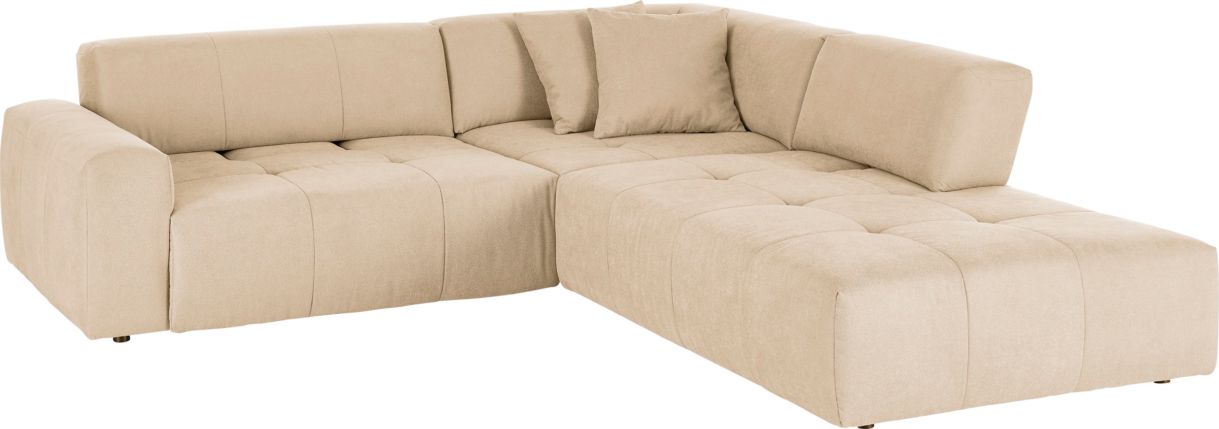 3C Candy Ecksofa »Yoshy Komfortsofa, bequem und modern, hochwertige Verarbeitungsdetails«, Zwei verschiedene Sitztiefen durch verstellbare Rückenlehne, L-Form