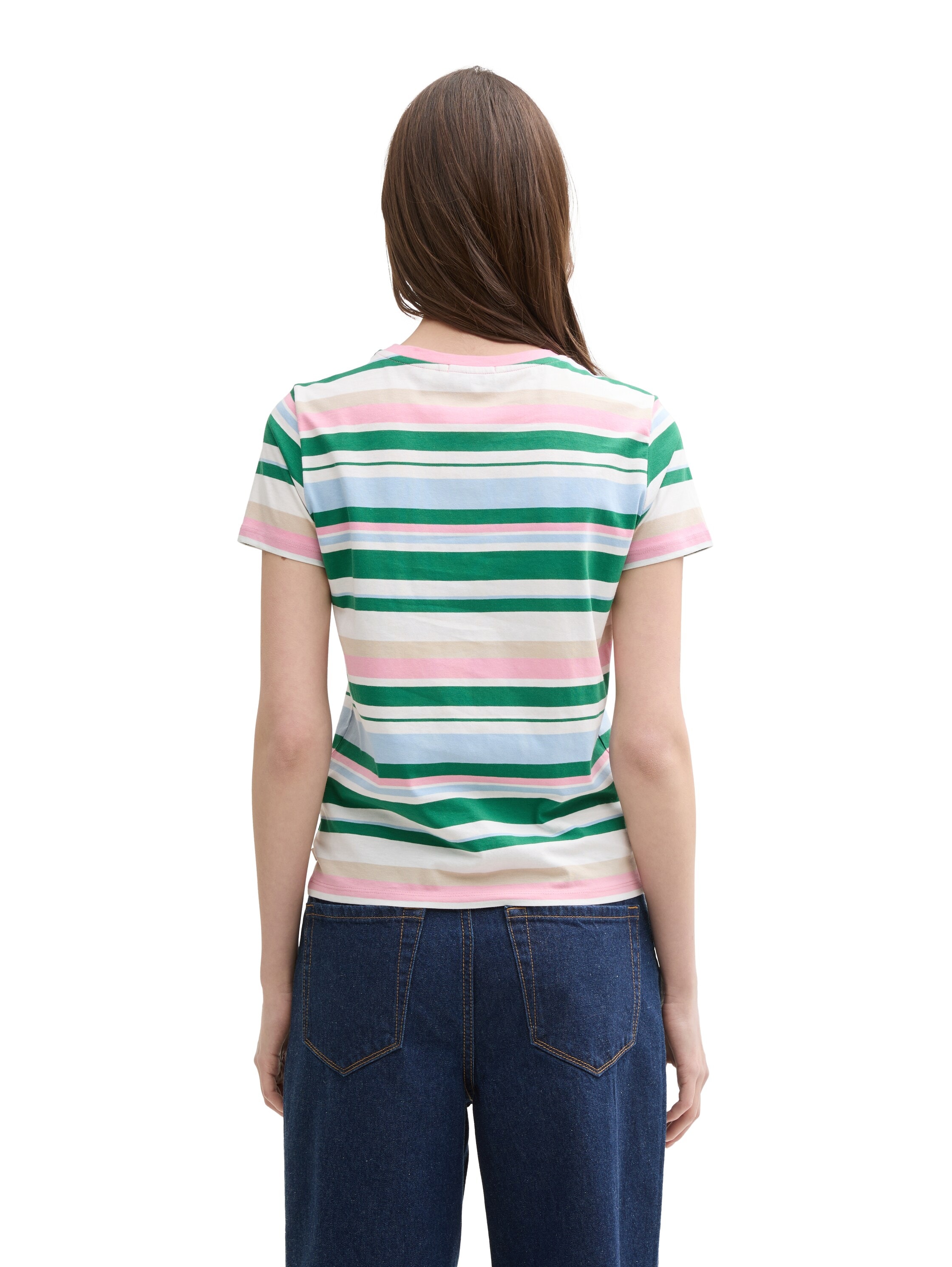 TOM TAILOR Denim T-Shirt, geringelt