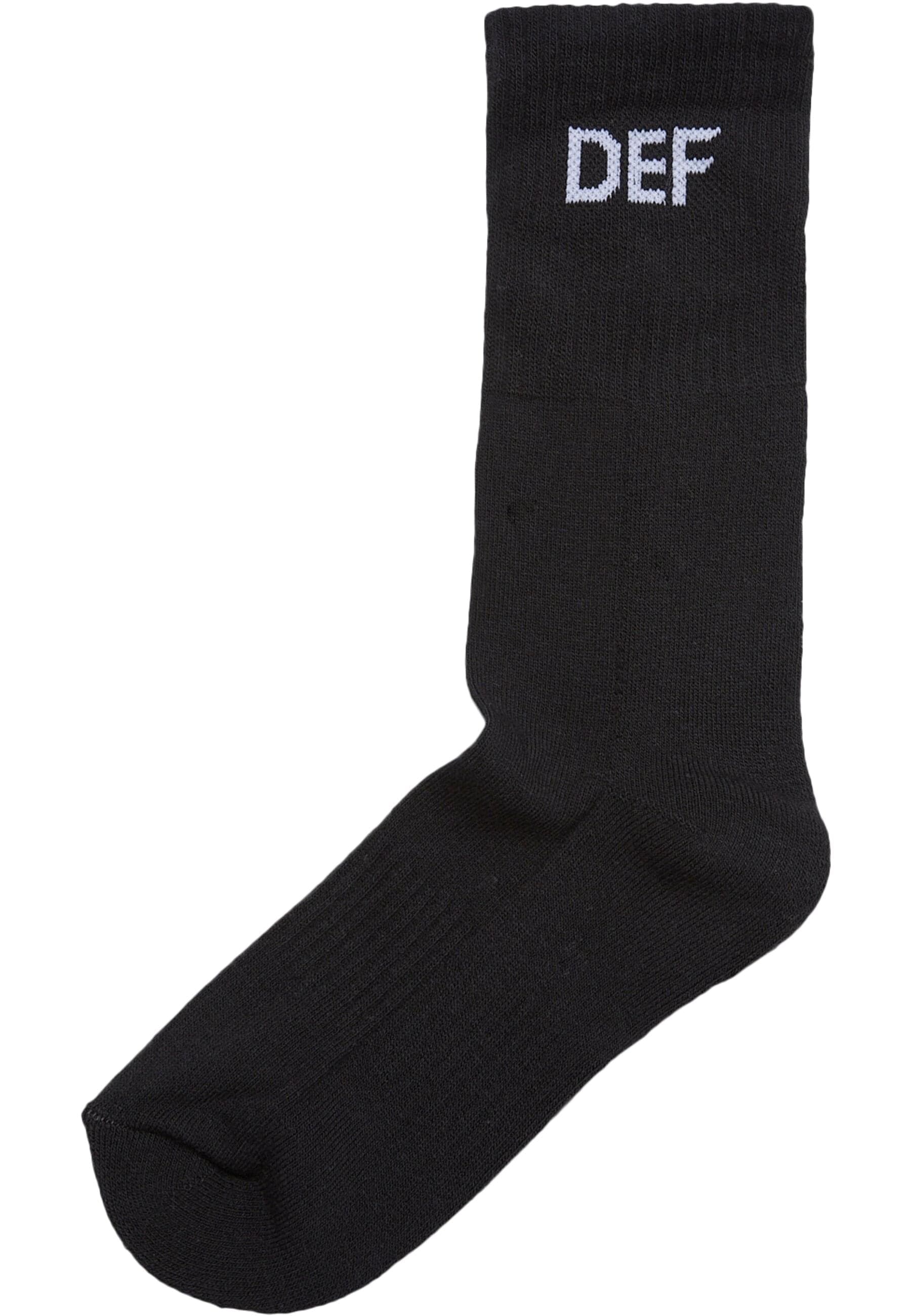DEF Basicsocken »DEF Damen DEF 3-Pack Socks Black«, (1 Paar)