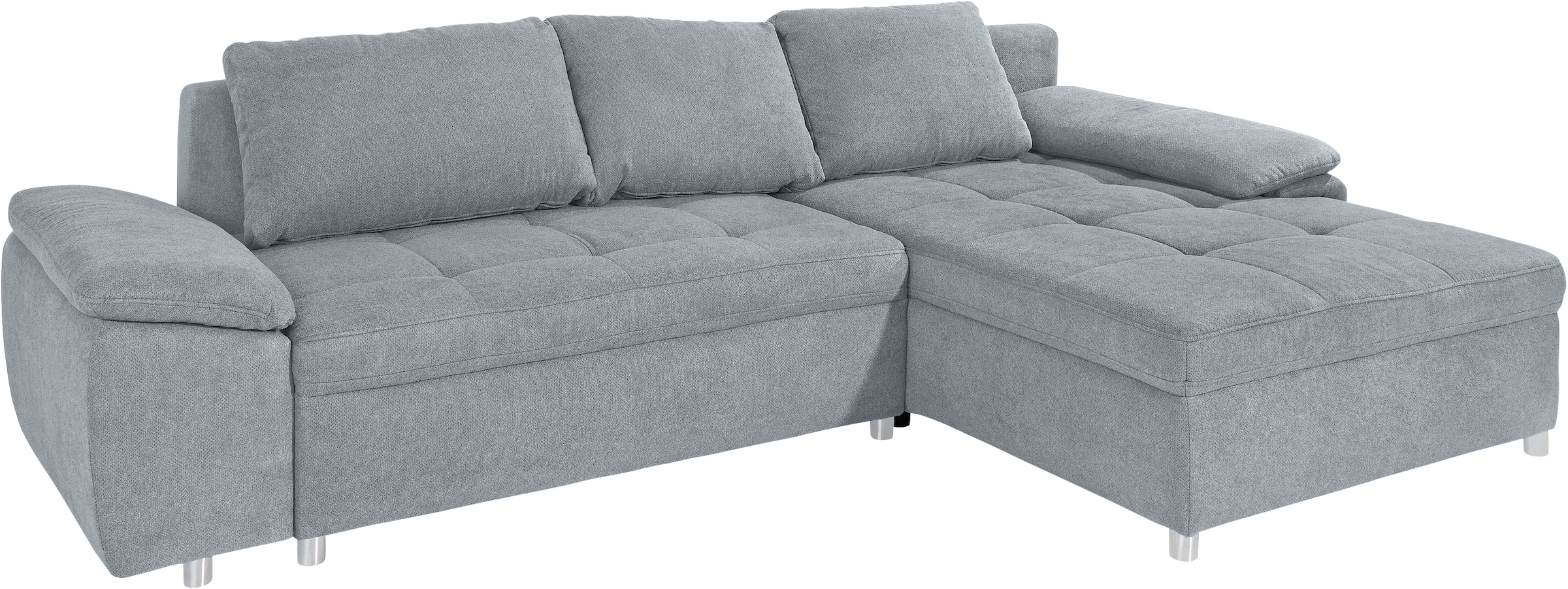 sit&more Ecksofa Labene, wahlweise mit Bettfunktion und Bettkasten, inkl. Rückenkissen