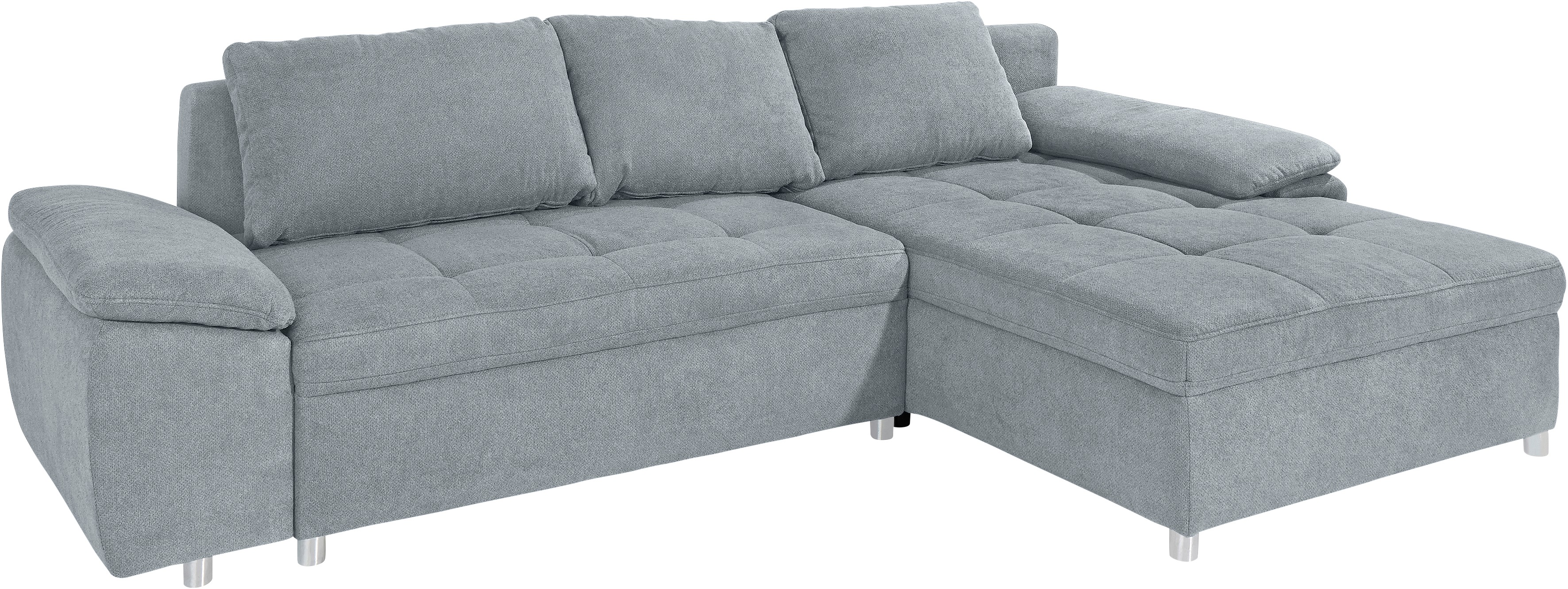 Thumbnail - sit&more Ecksofa Labene, wahlweise mit Bettfunktion und Bettkasten, inkl. Rückenkissen