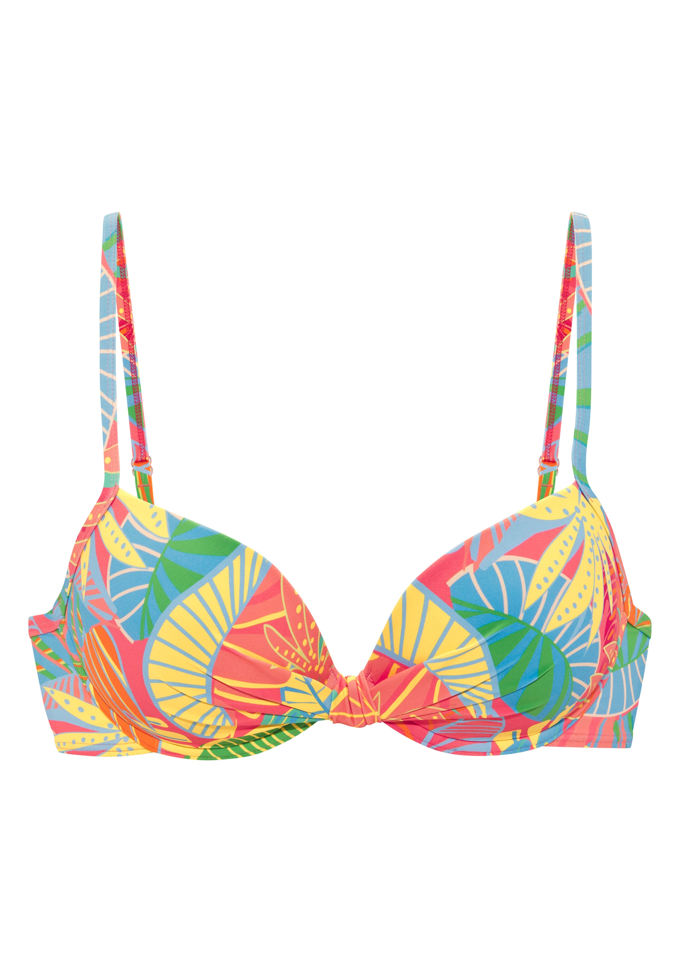 s.Oliver Bügel-Bikini-Top "Yana", mit stylischem Blätterdruck günstig online kaufen